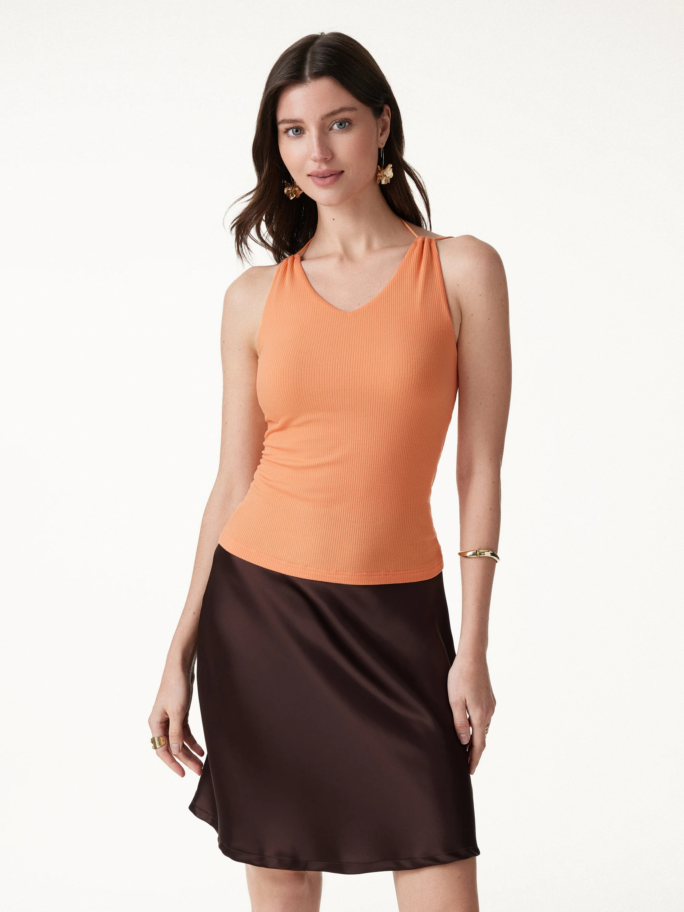 2Pcs Set CoolTouch Spaghetti Brami & Playful Mini SkIrt - Image 3