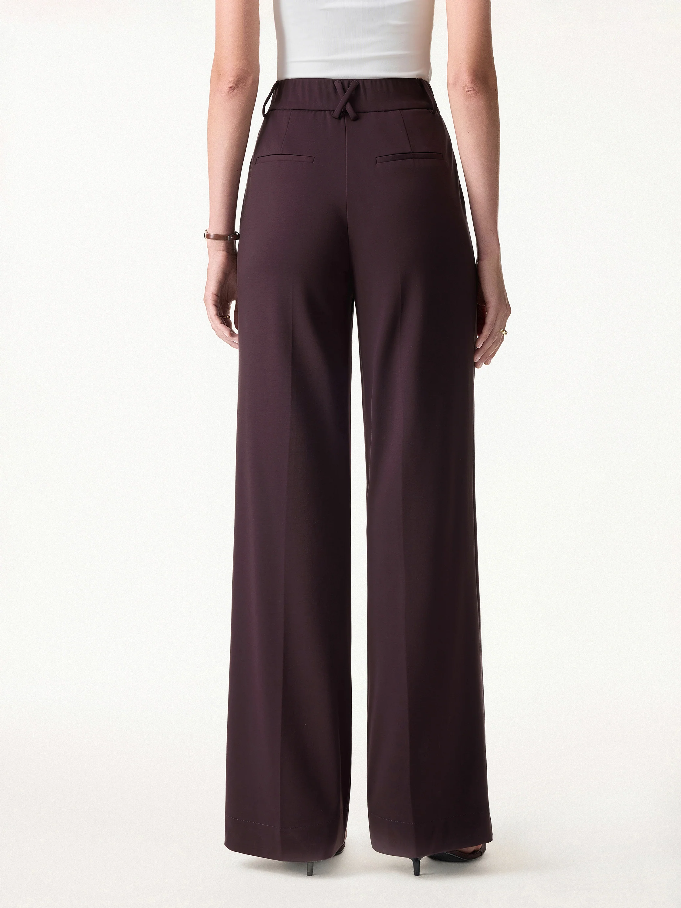 Stretchy Flowy High Rise Wide Leg The Success Pants - Image 4