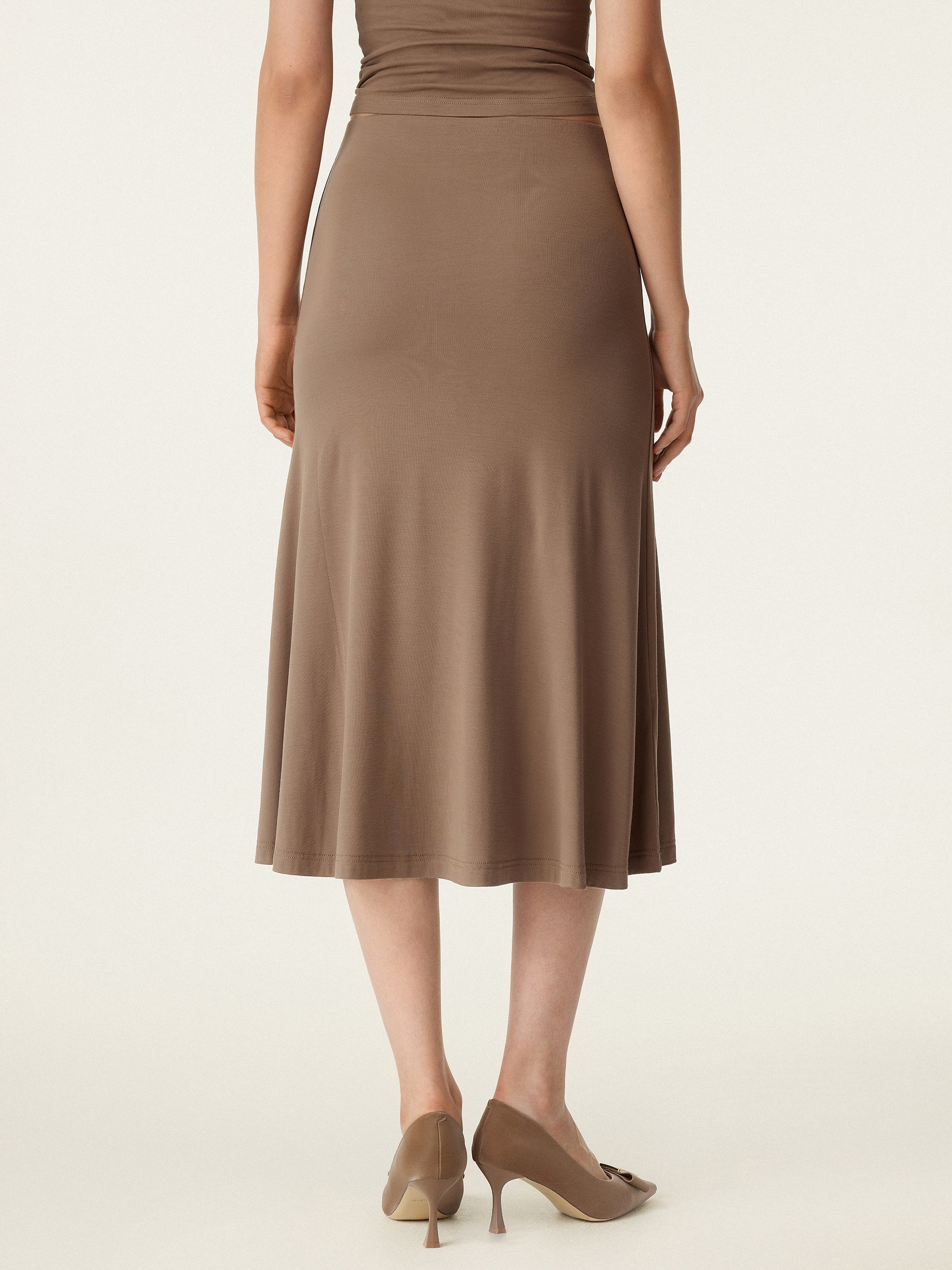 Breezy Pull-on Mermaid Midi Skirt - Image 4