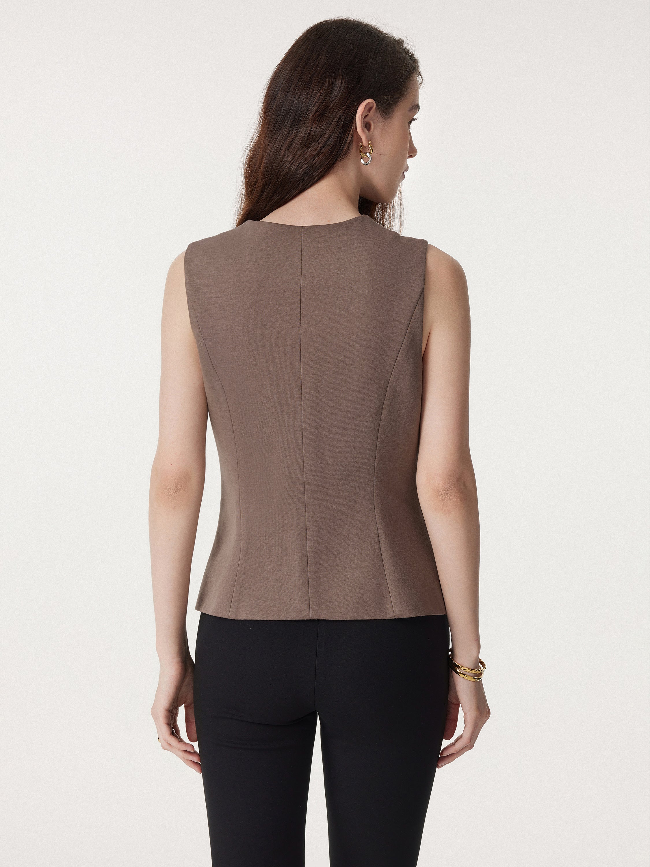 Office Staple Waistcoat with Pockets - Image 4