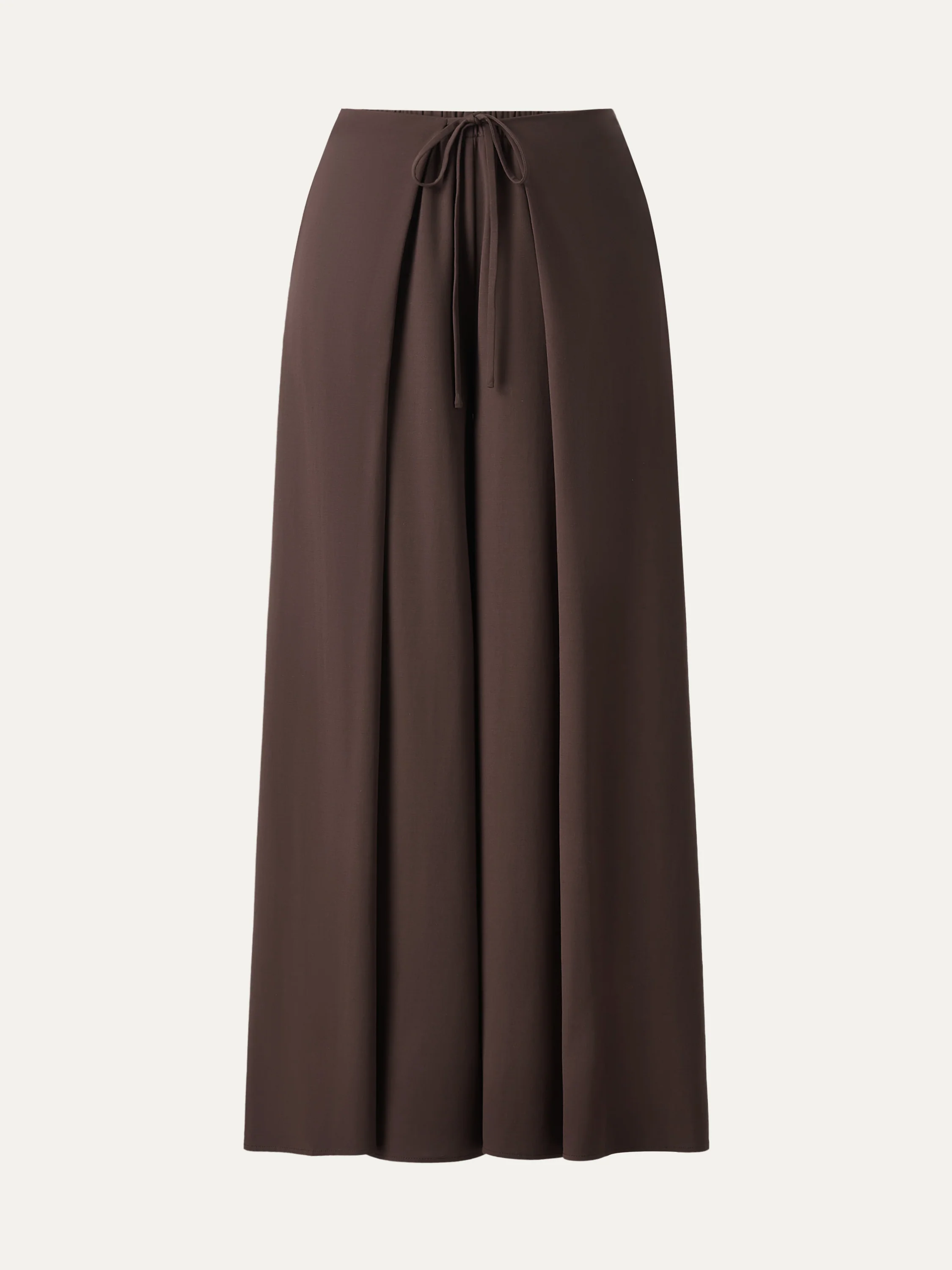 Bamboo Ponte Wrap-tie Palazzo Pant with Pockets - Image 6