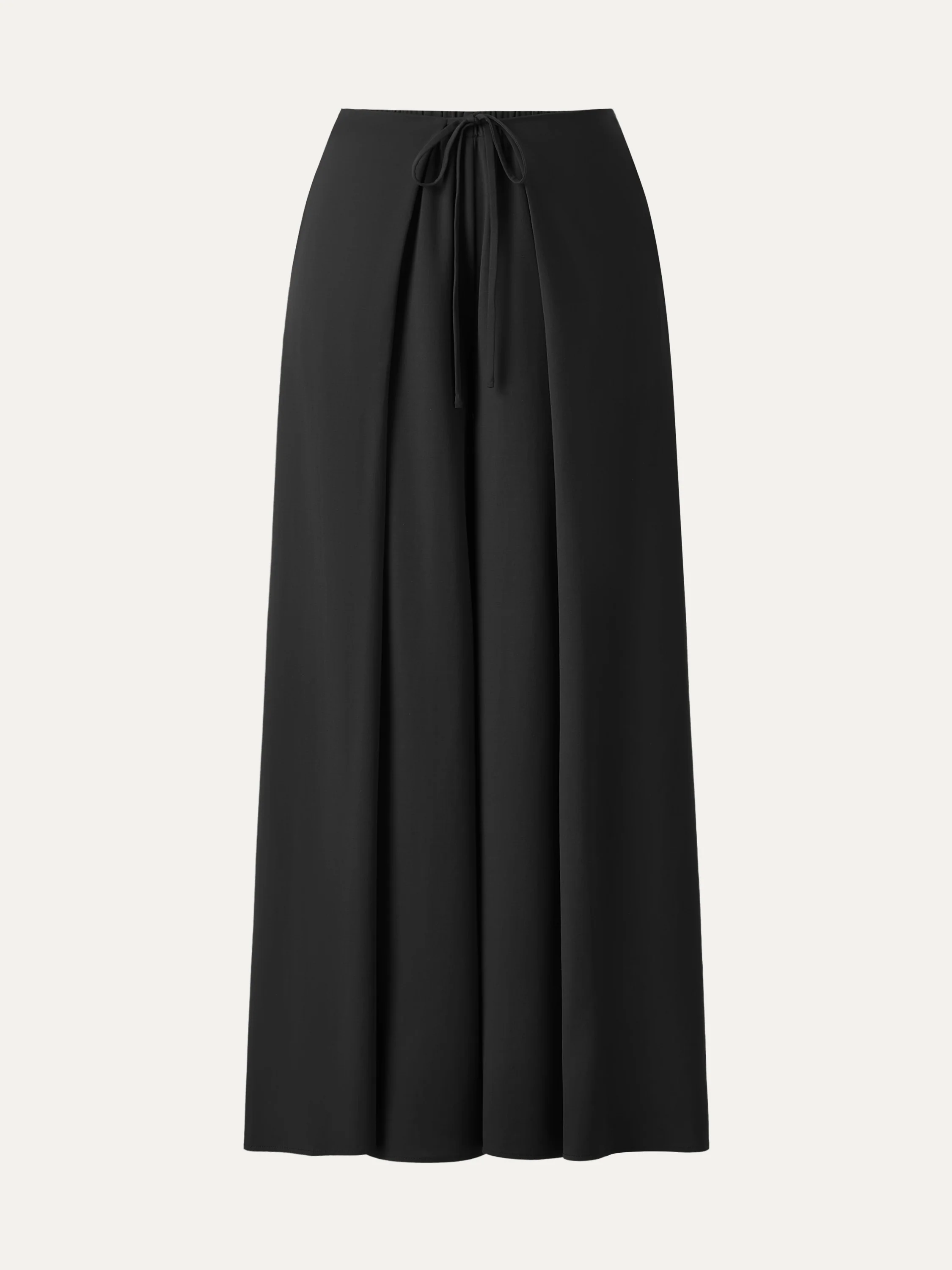Bamboo Ponte Wrap-tie Palazzo Pant with Pockets - Image 7