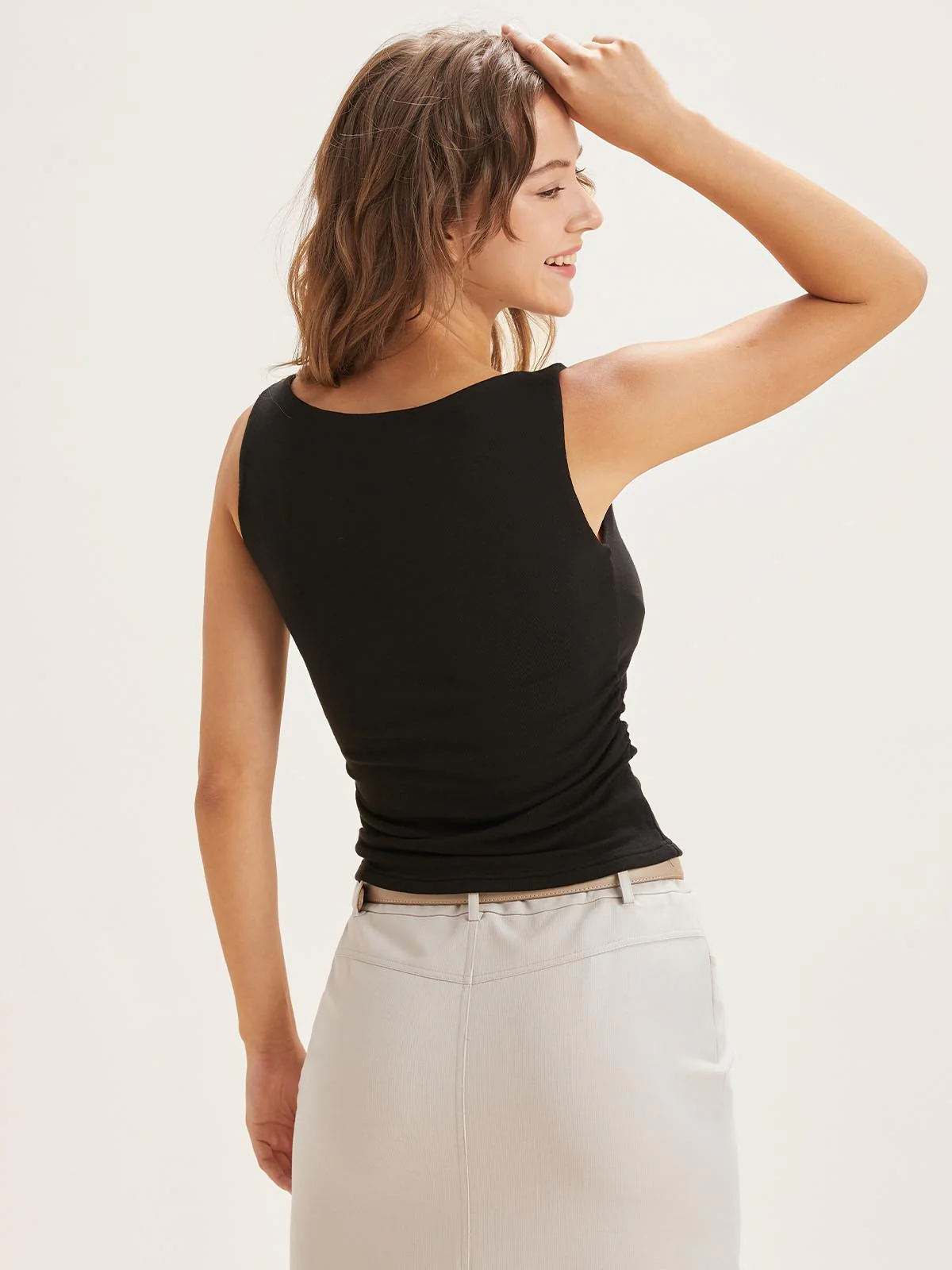 Boat Neck Bra Tank Top - Image 4