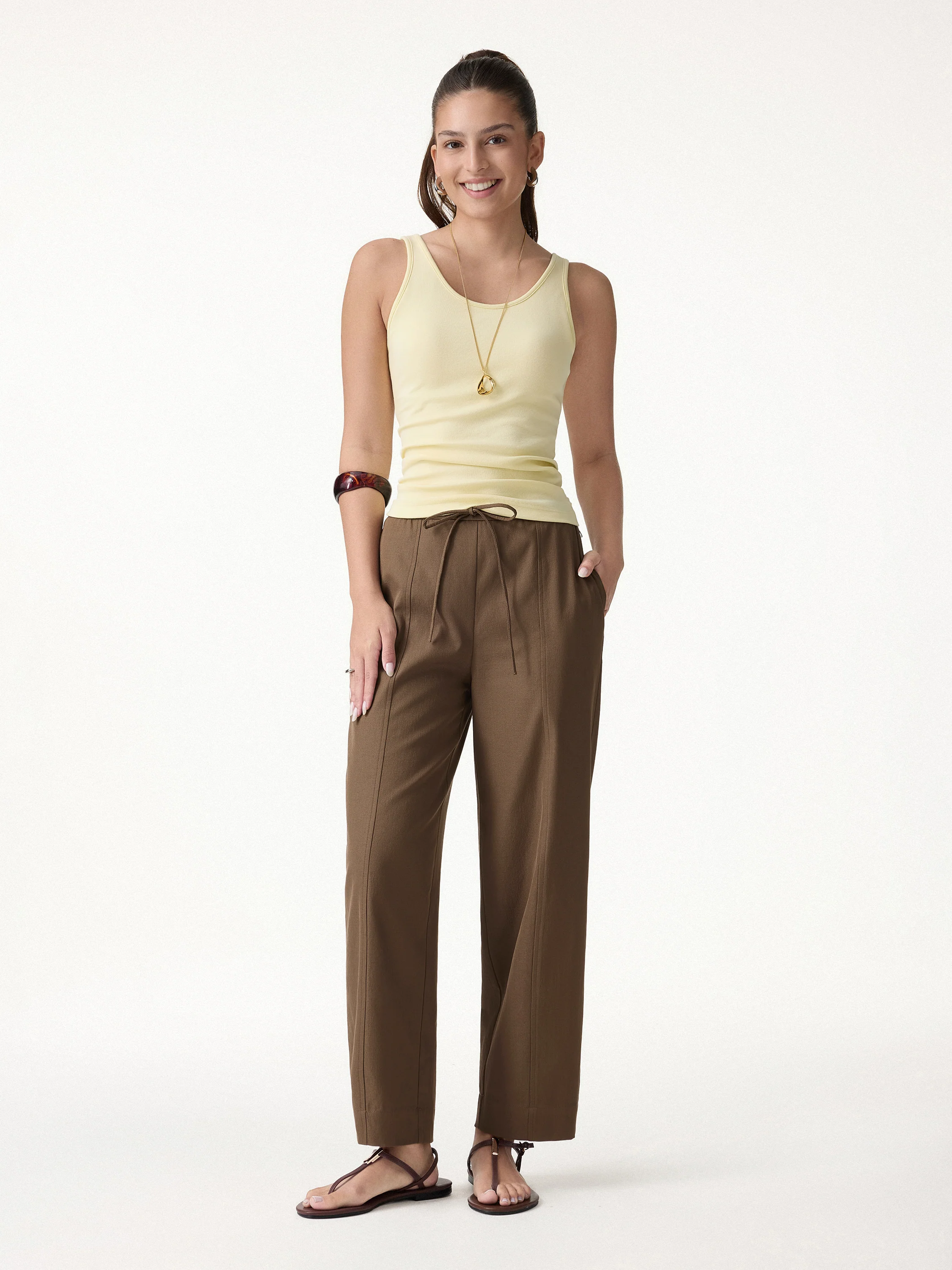 Breathable Linen-Like Summer Travel Pants - Image 8
