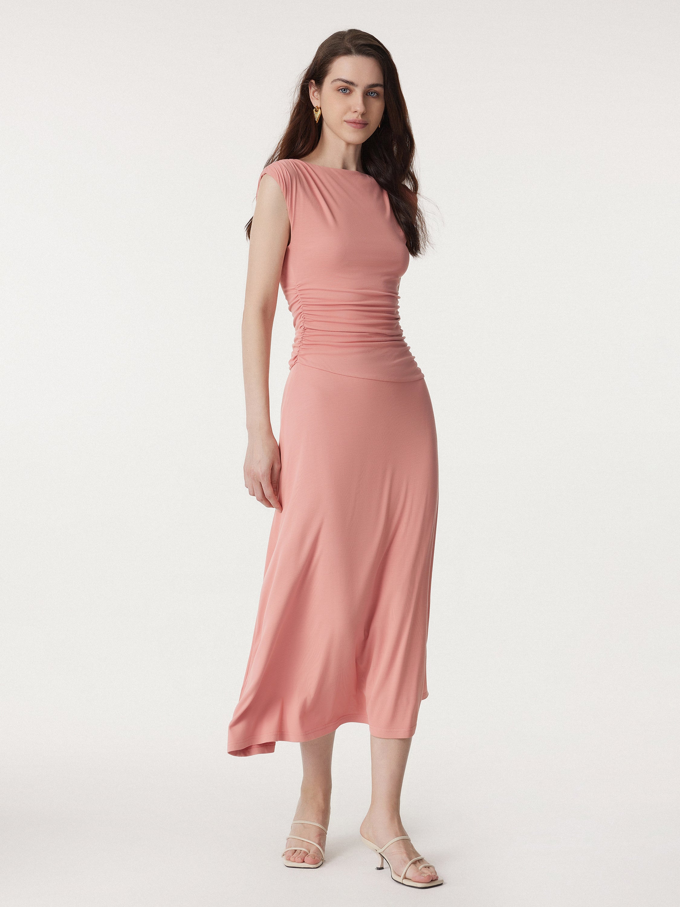 Breezy Cooling Side Ruched Maxi Dress - Image 18
