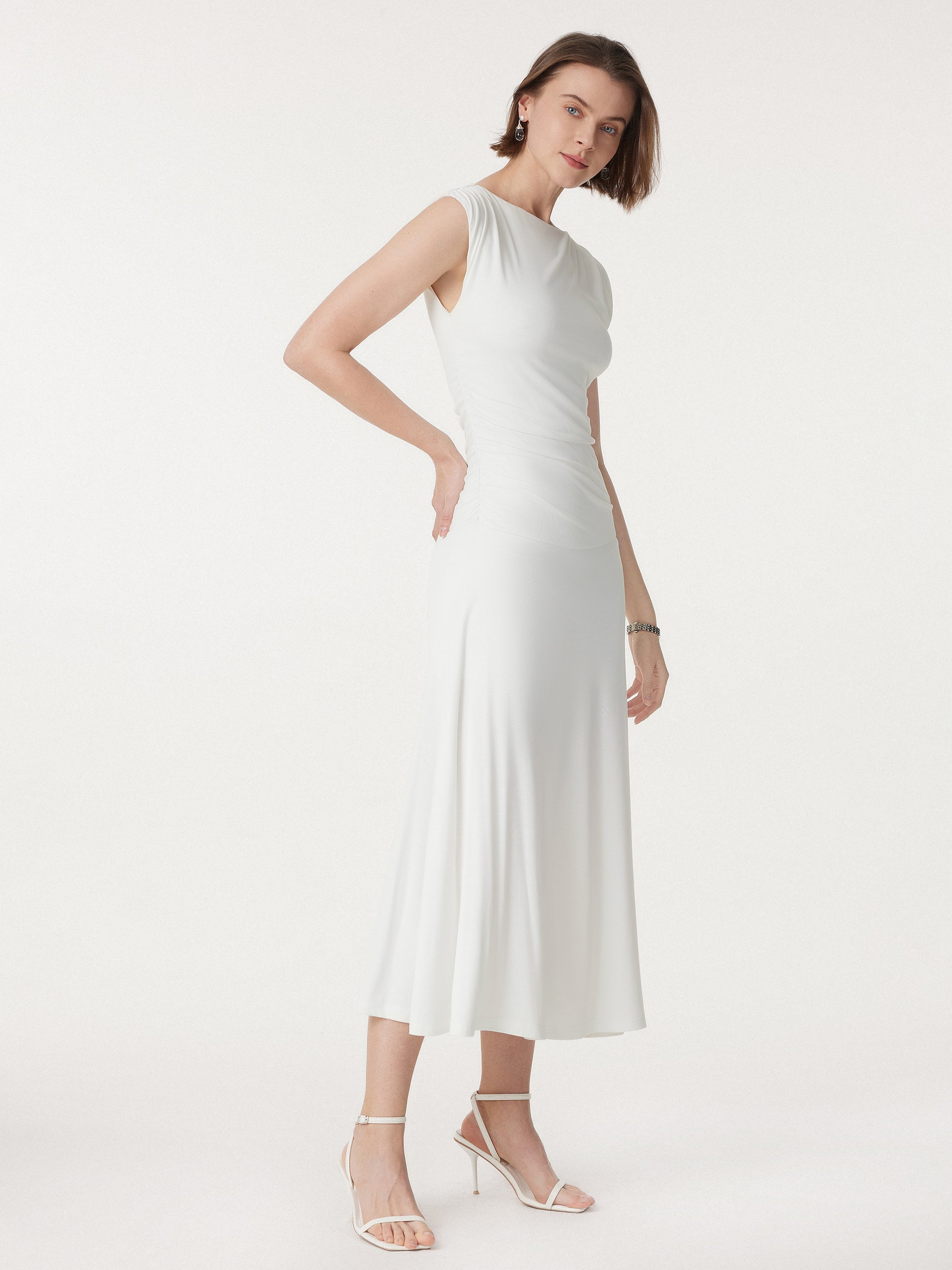 Breezy Cooling Side Ruched Maxi Dress - Image 5