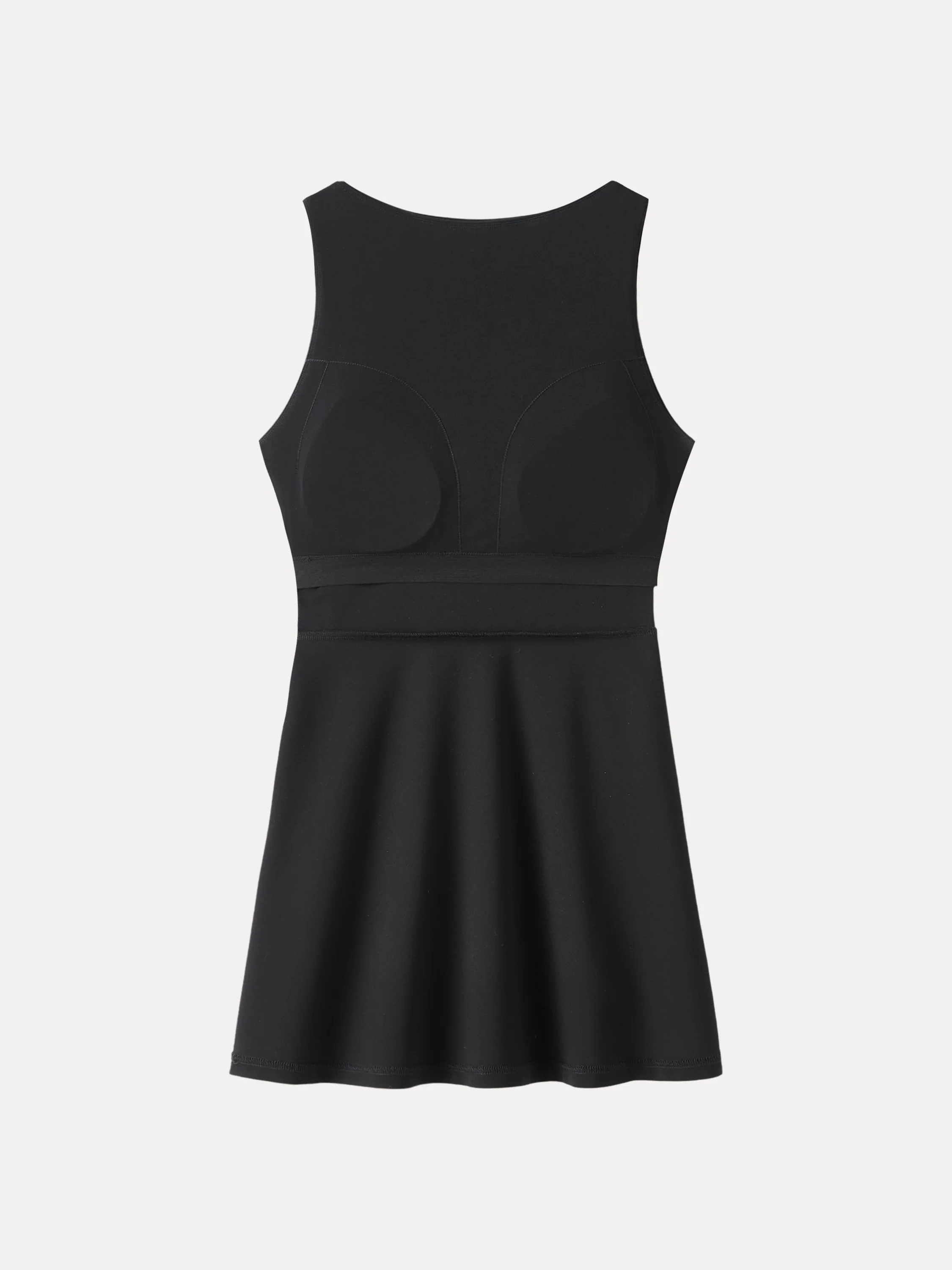 Classy Boatneck Fit-and-Flare Mini Bra Dress - Image 7