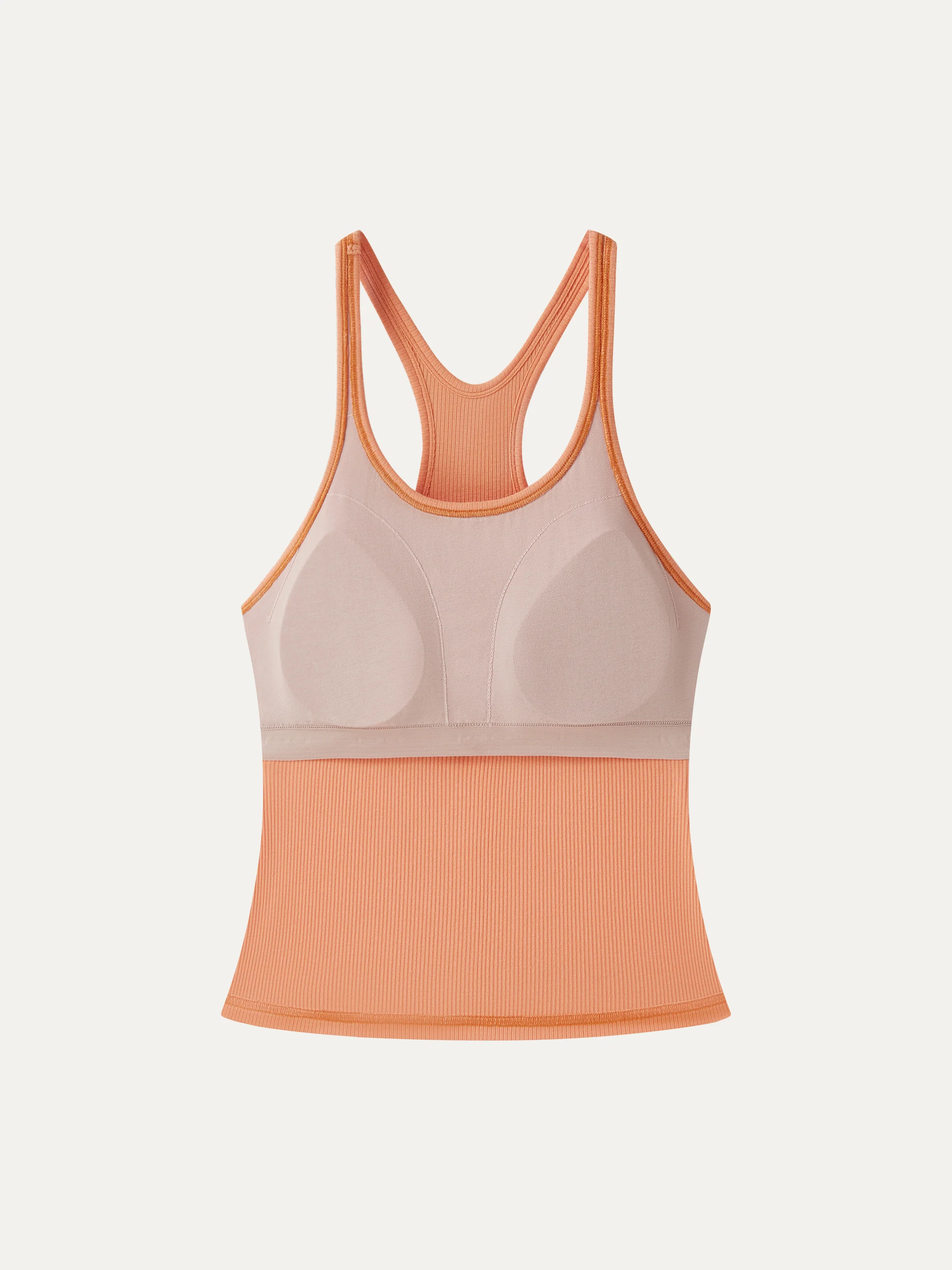 Cool-Touch Ribbed Scoop Neck Racer Back Bra Tank - Image 6