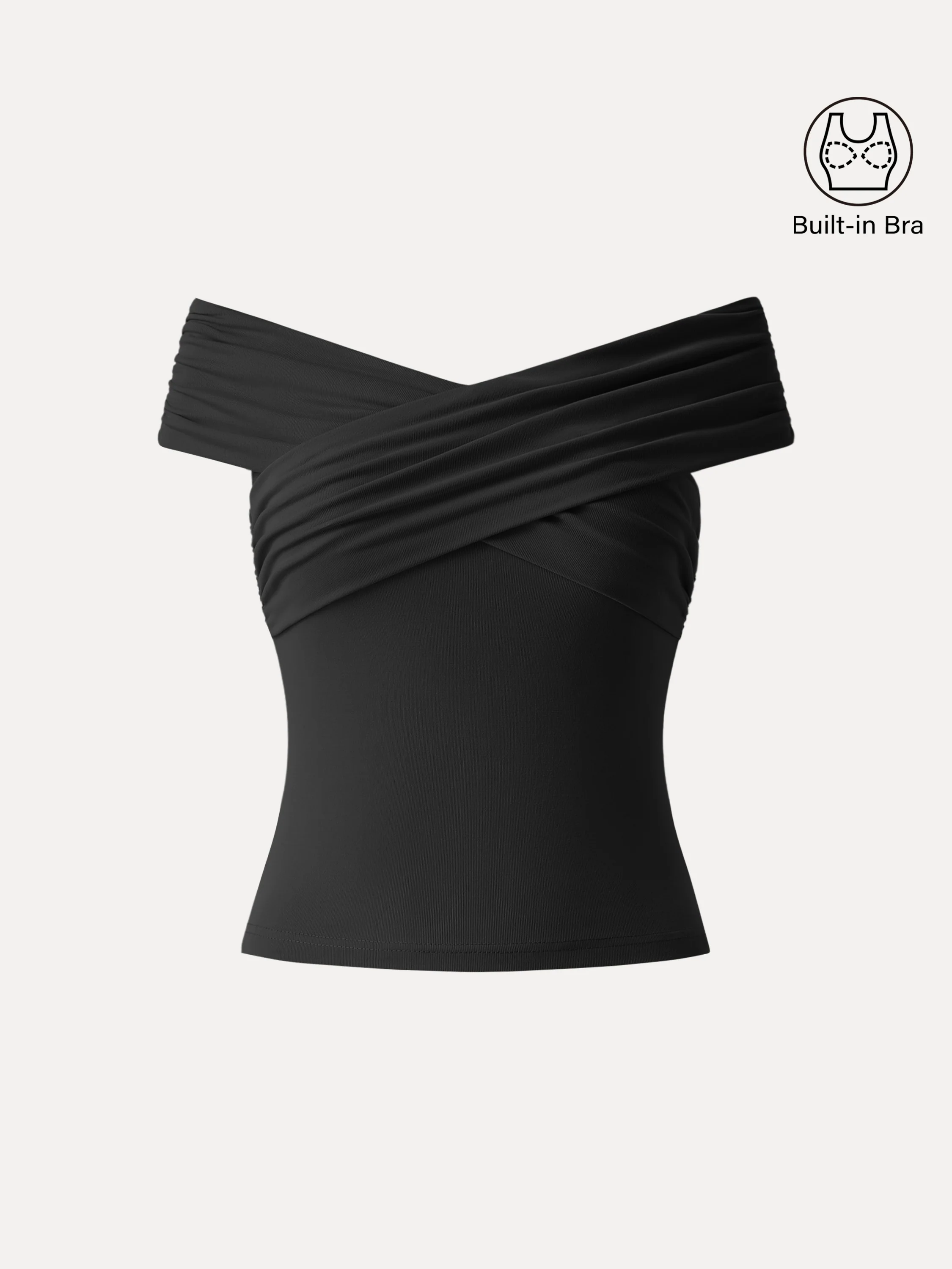 Criss Cross Off Shoulder New Airy Bra Top - Image 7