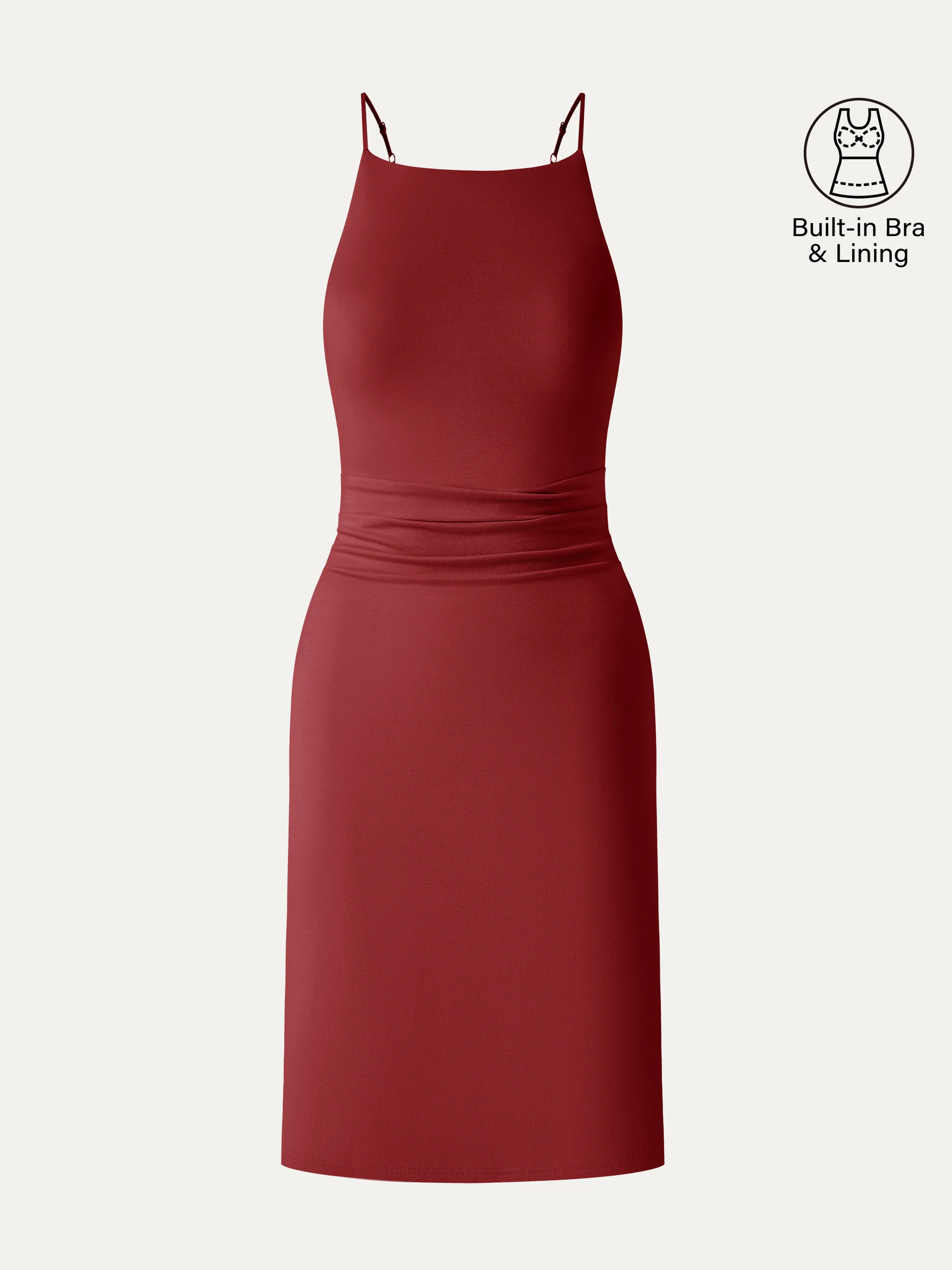 CoolTouch A-Line Rcuhed Mini Bra Dress - Image 6