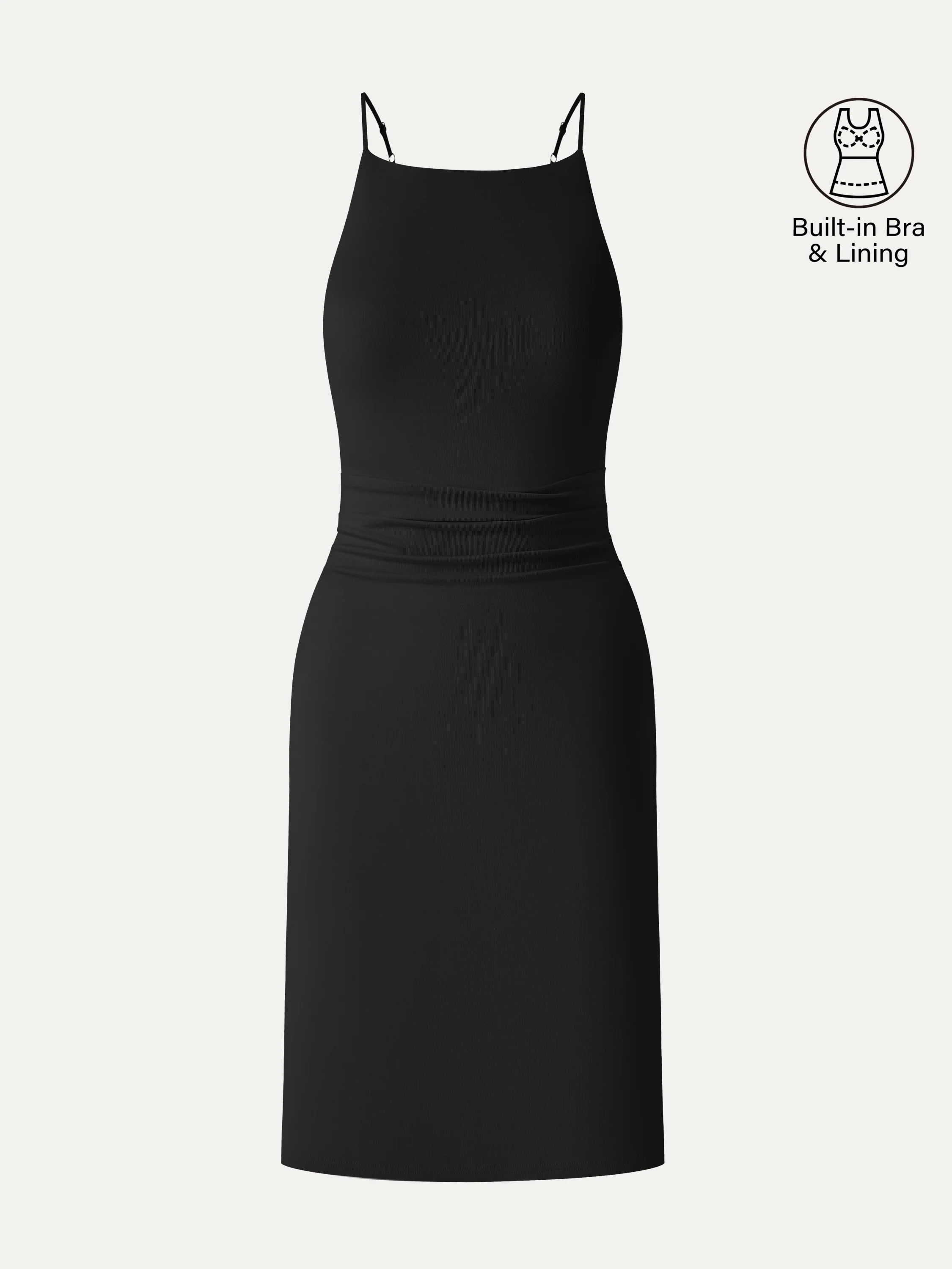 CoolTouch A-Line Rcuhed Mini Bra Dress - Image 7