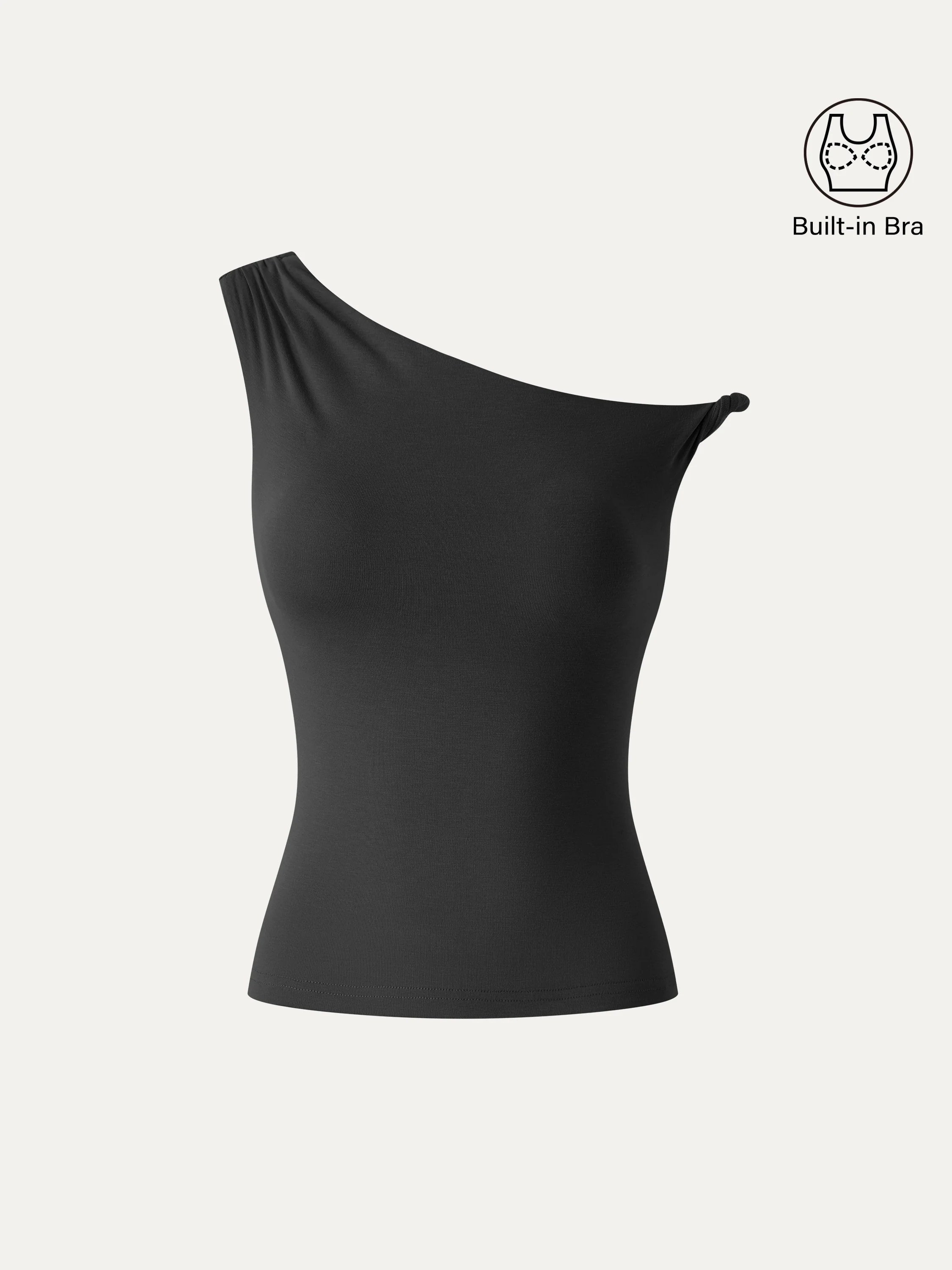 CoolTouch Asymmetrical Shoulder Bra Top - Image 14