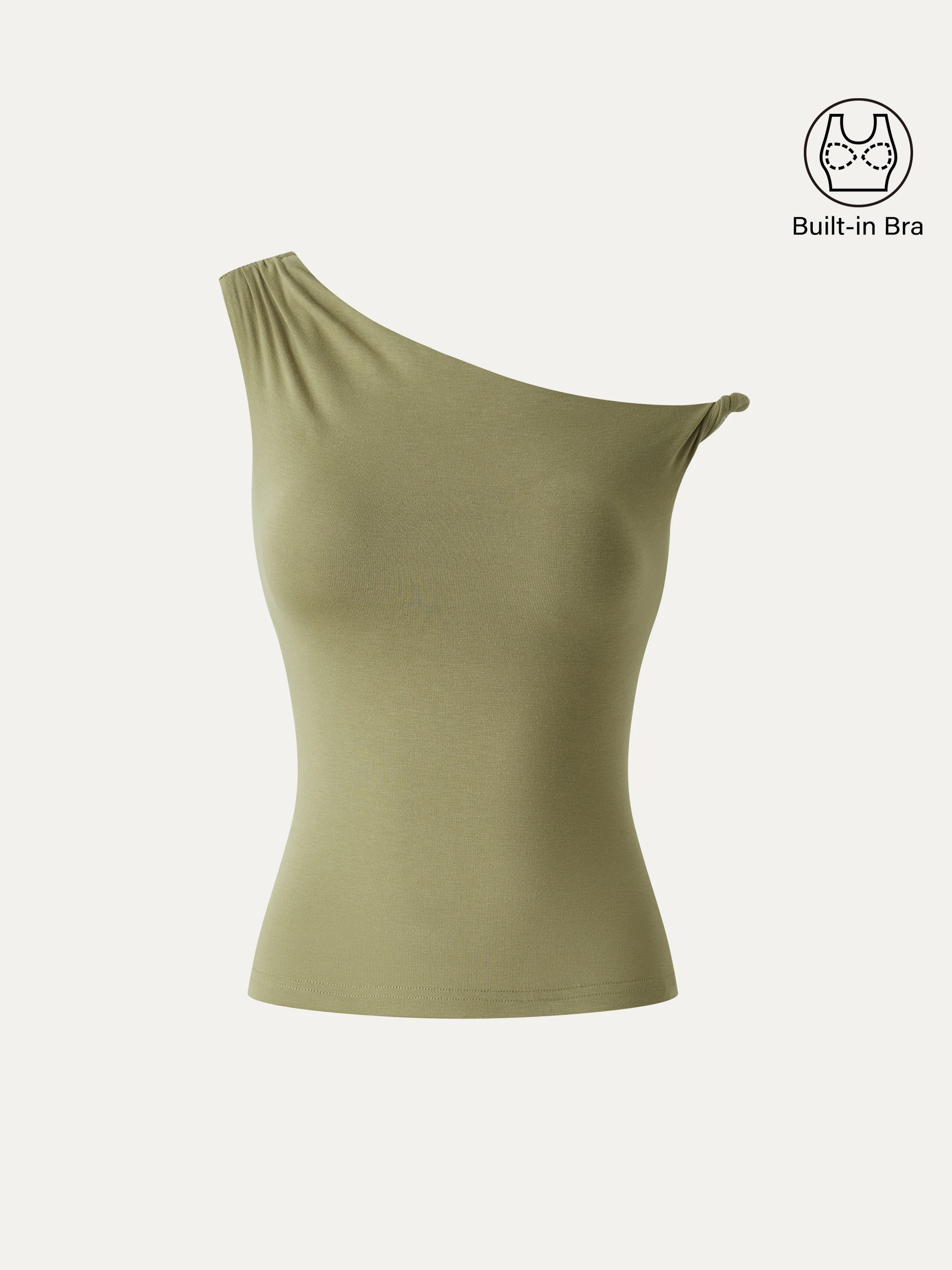 CoolTouch Asymmetrical Shoulder Bra Top - Image 7