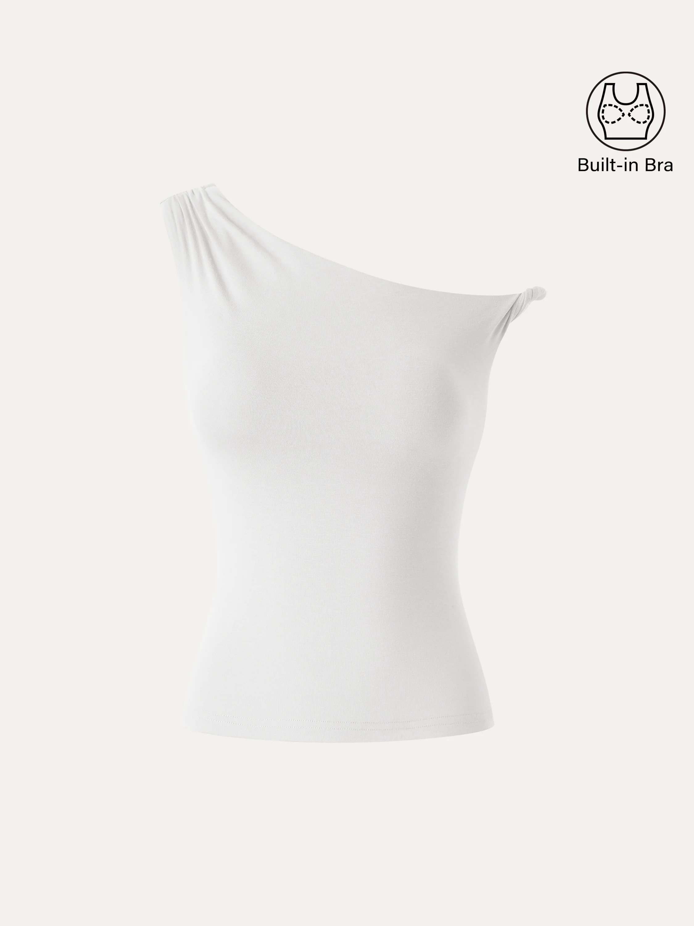 CoolTouch Asymmetrical Shoulder Bra Top - Image 9
