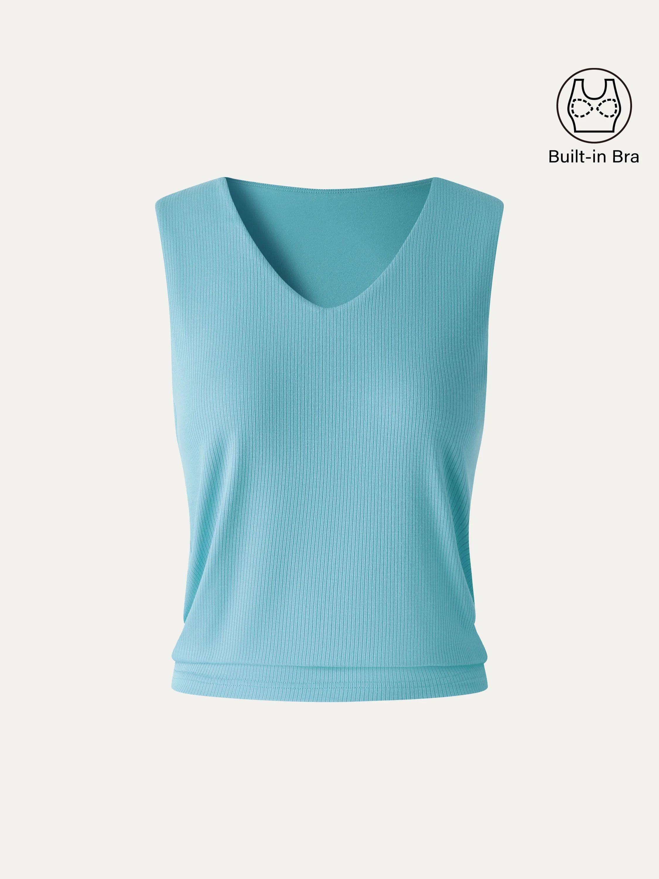 CoolTouch Ease V-Neck Wide Shoulder Bra Tank - Image 11