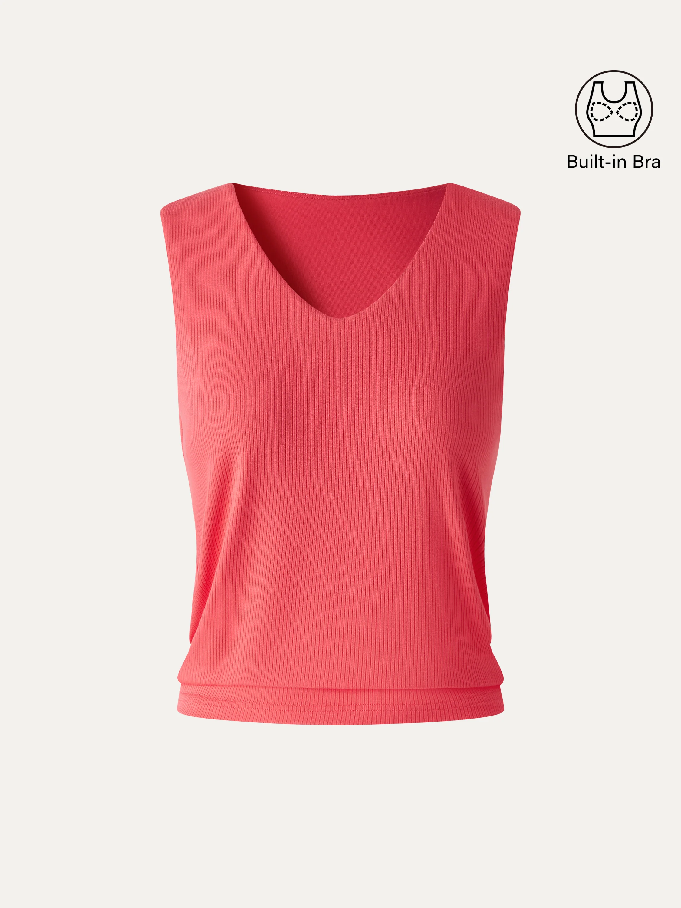 CoolTouch Ease V-Neck Wide Shoulder Bra Tank - Image 7