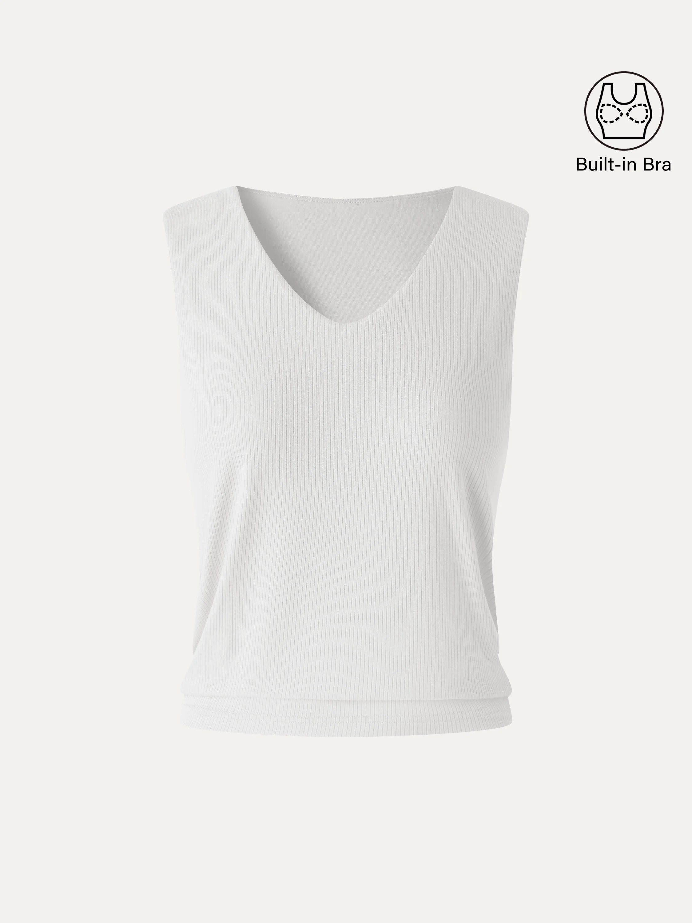 CoolTouch Ease V-Neck Wide Shoulder Bra Tank - Image 8