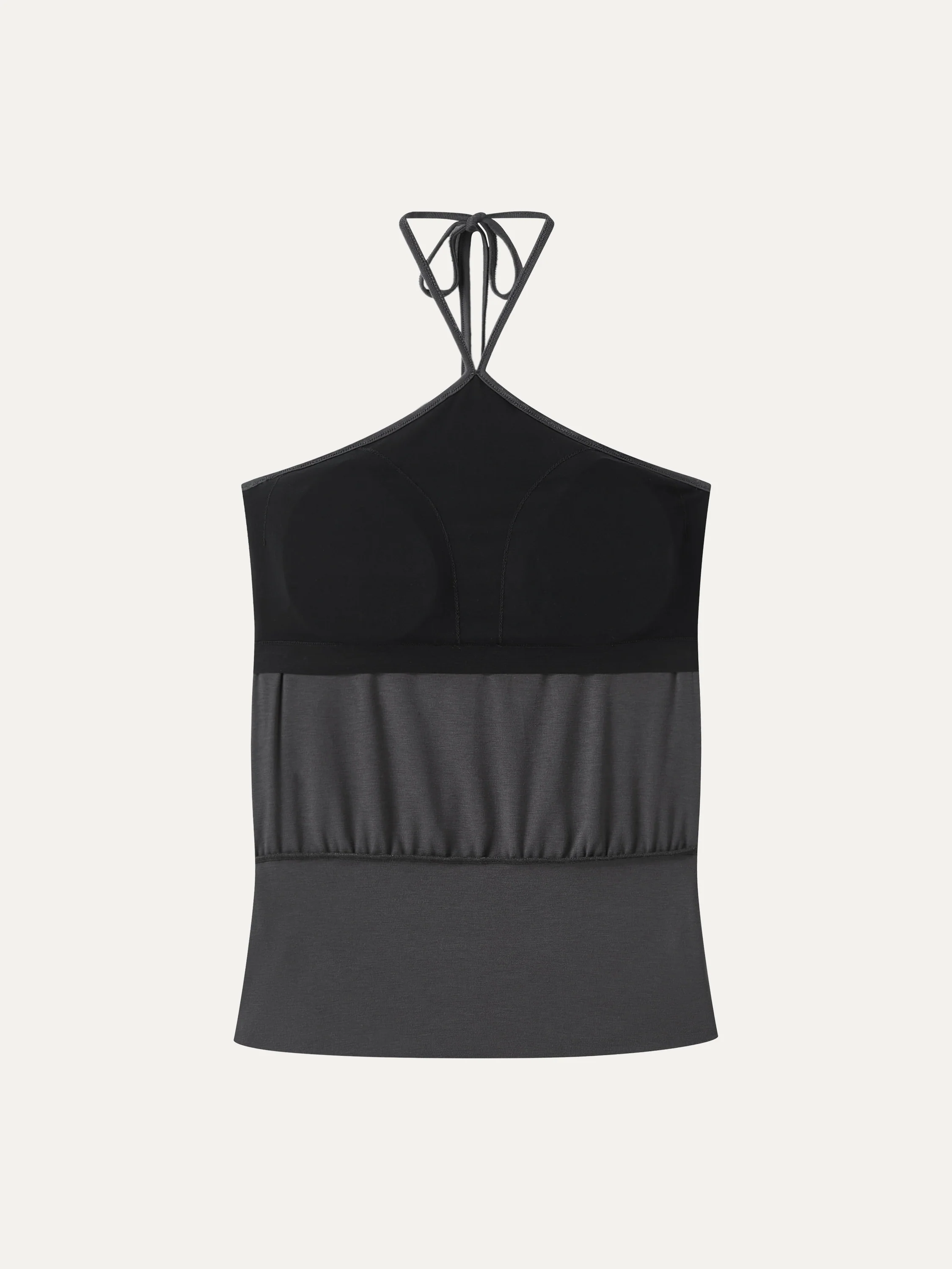 CoolTouch Halter Ruched Hem Bra Top - Image 6