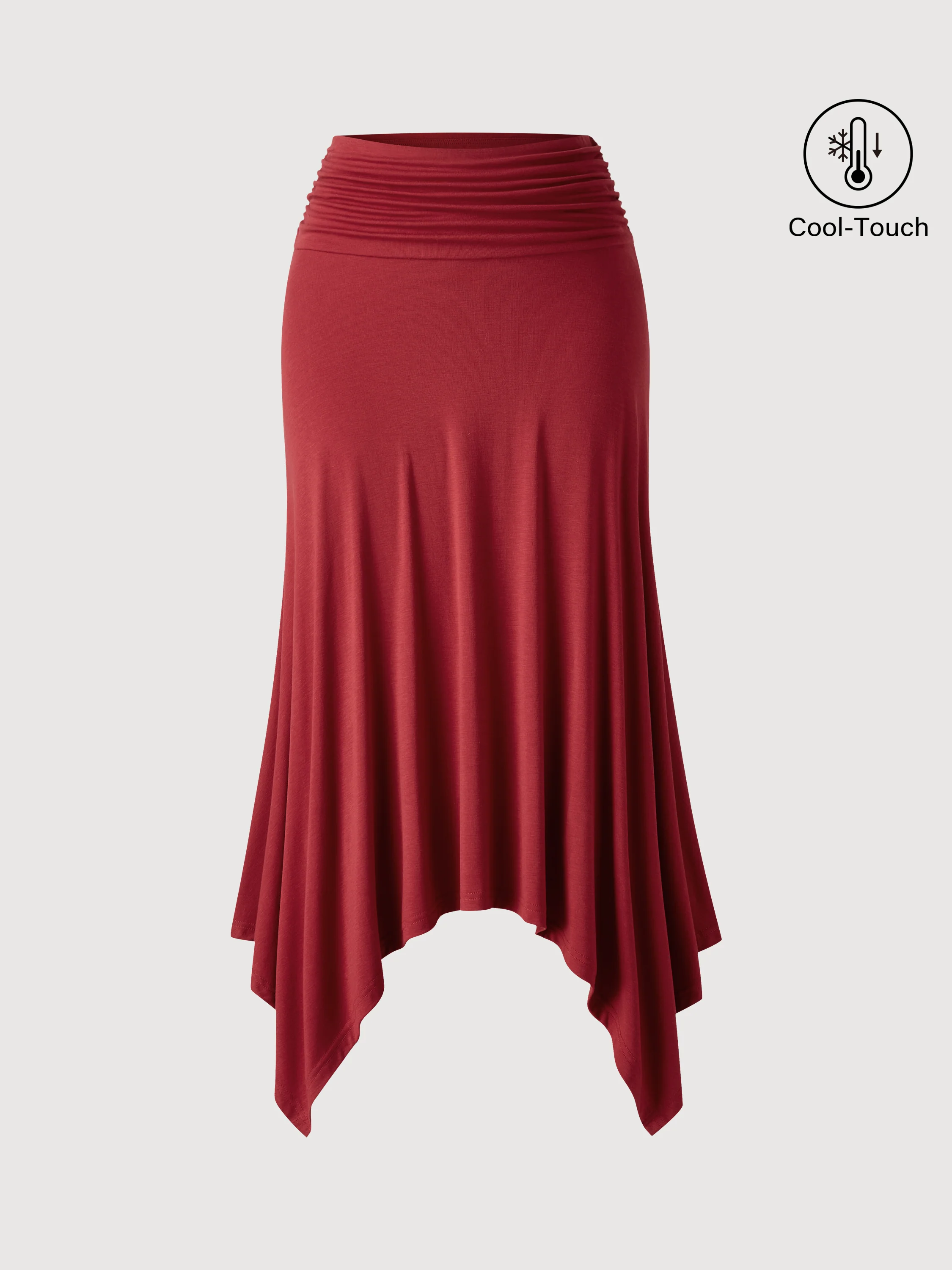 CoolTouch Handkerchief Hem Ankled Skirt - Image 6