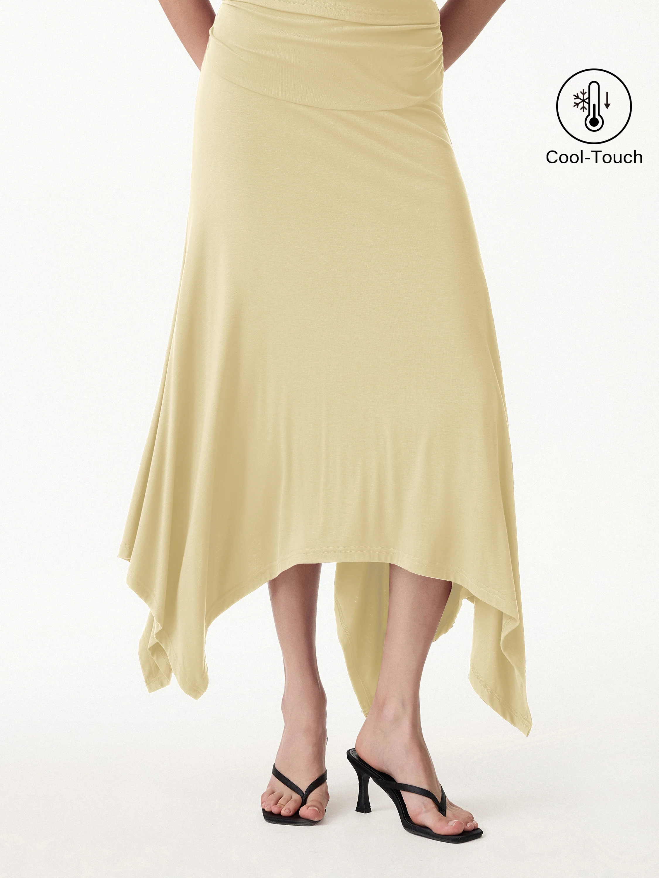 CoolTouch Handkerchief Hem Ankled Skirt - Image 7