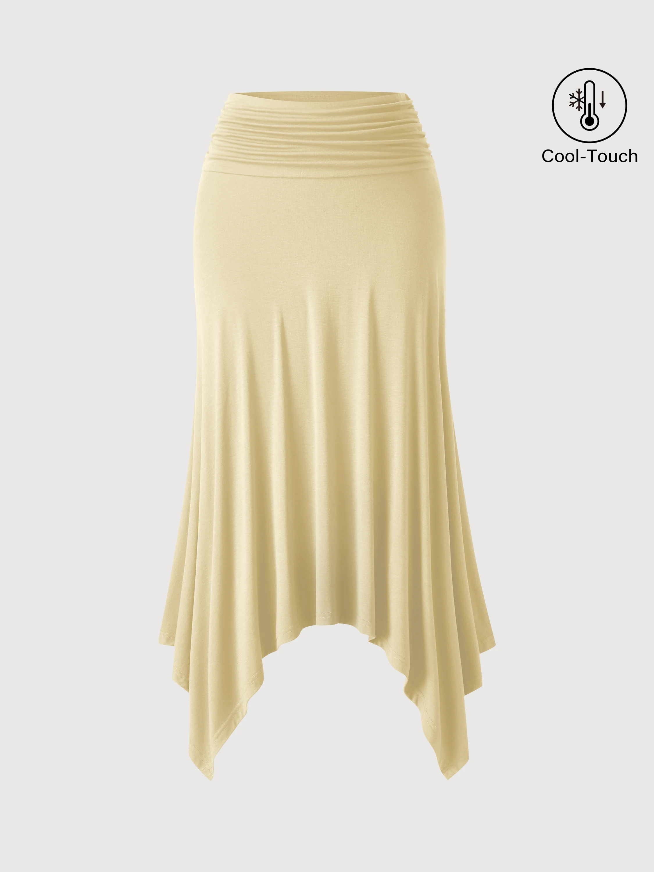 CoolTouch Handkerchief Hem Ankled Skirt - Image 8