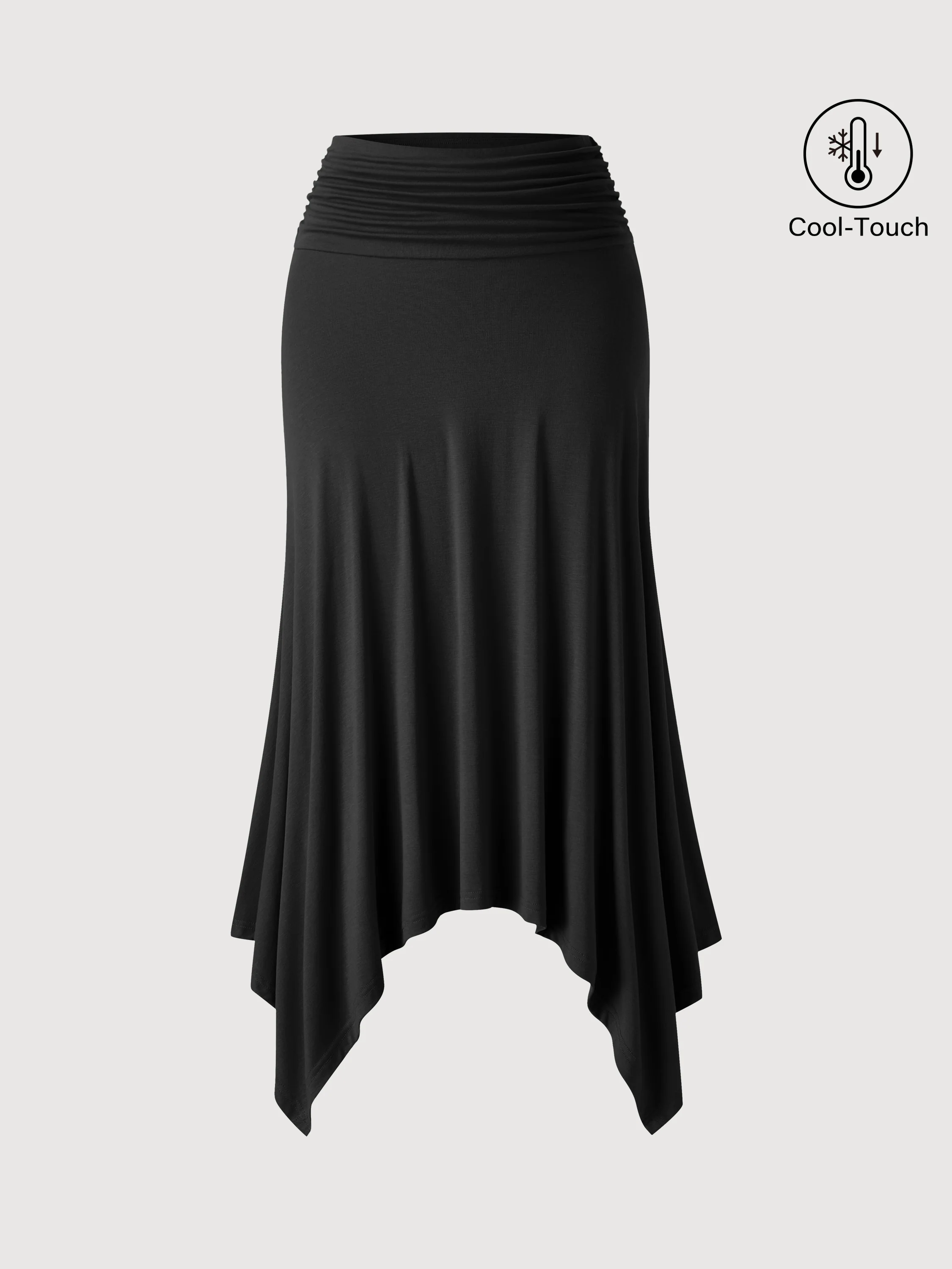 CoolTouch Handkerchief Hem Ankled Skirt - Image 9