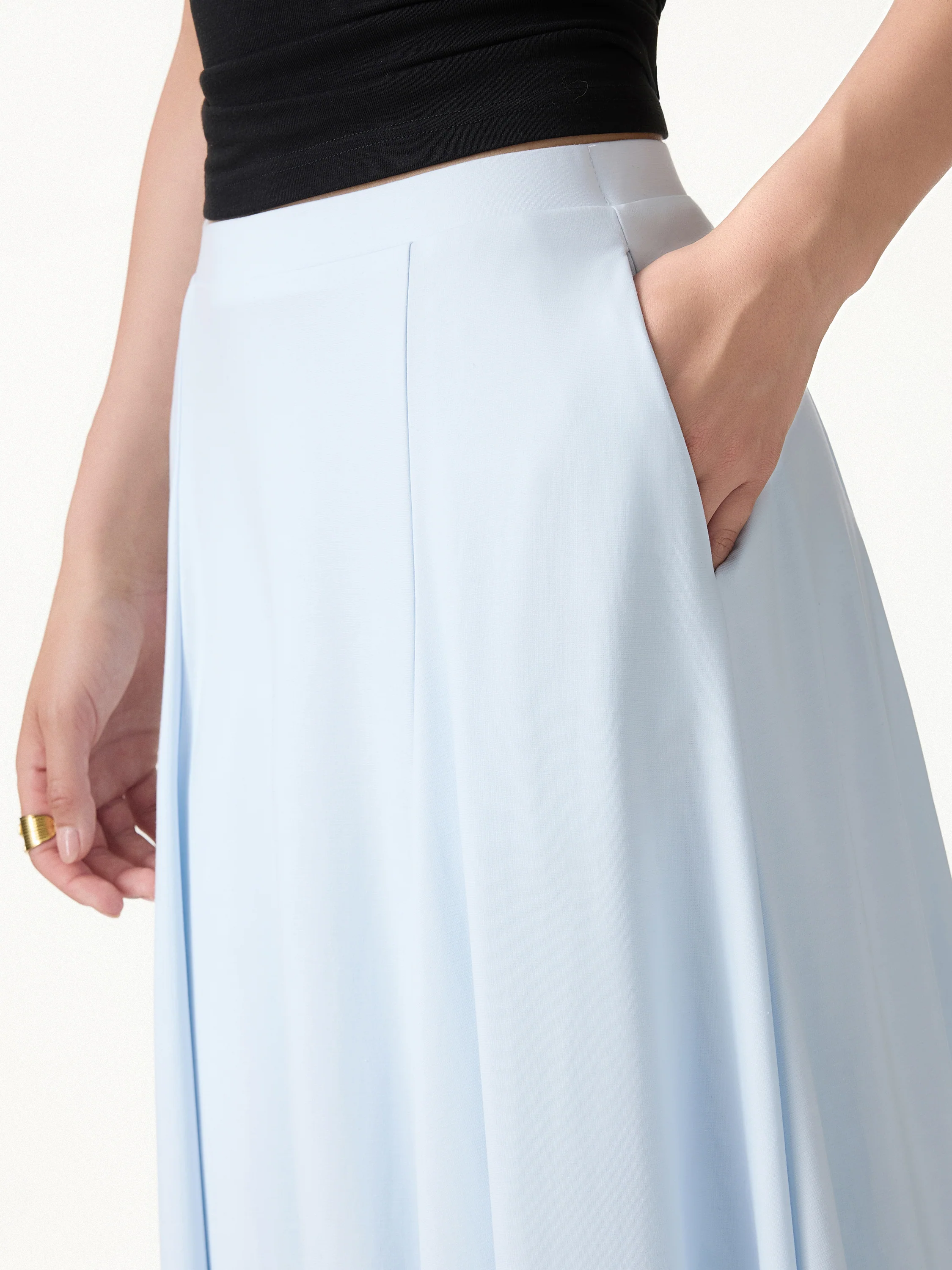 CoolTouch Midi Circle Flare Skirt with Pockets - Image 5