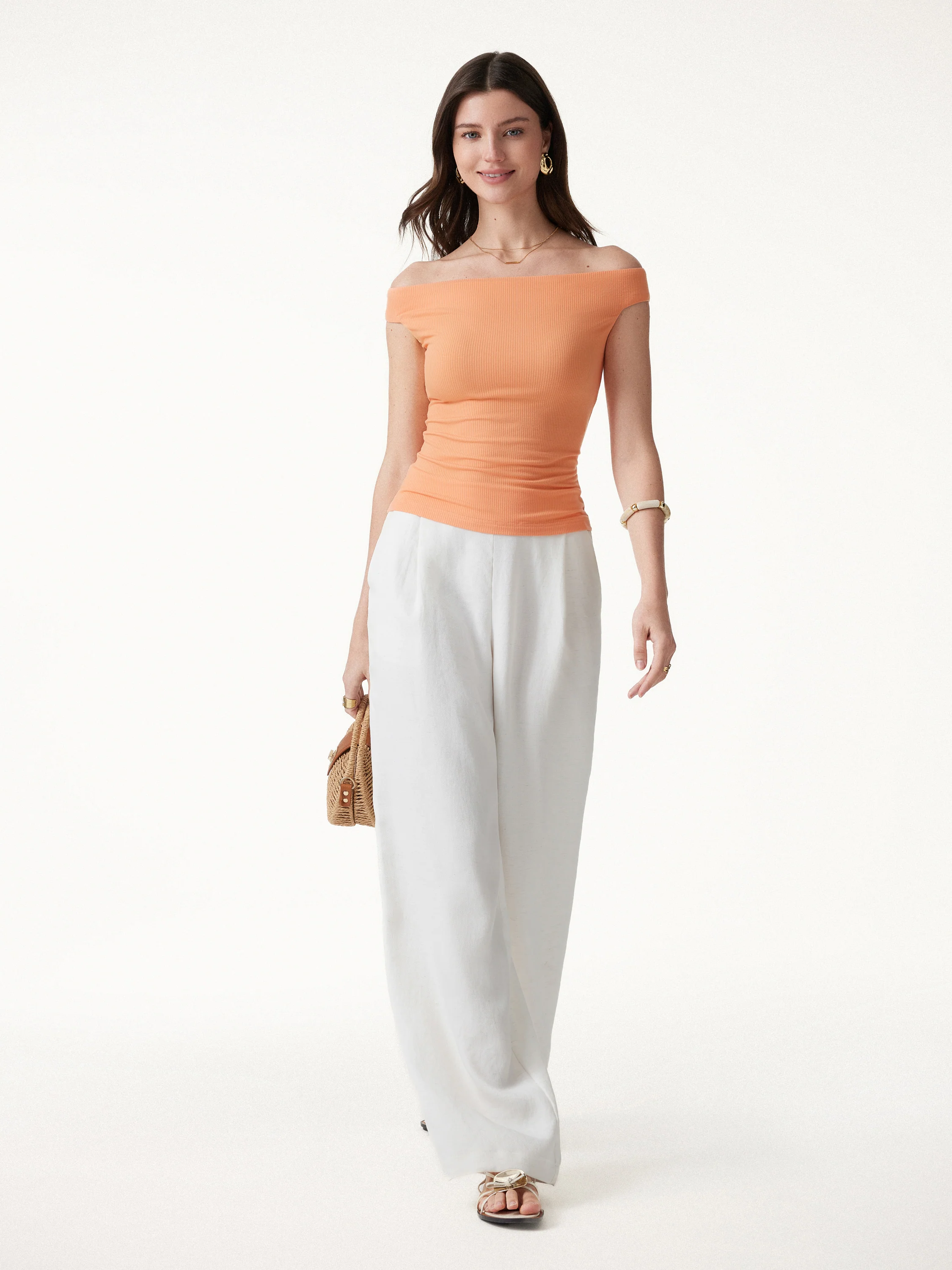 CoolTouch Off-the-Shoulder Contour Bra Top - Image 2
