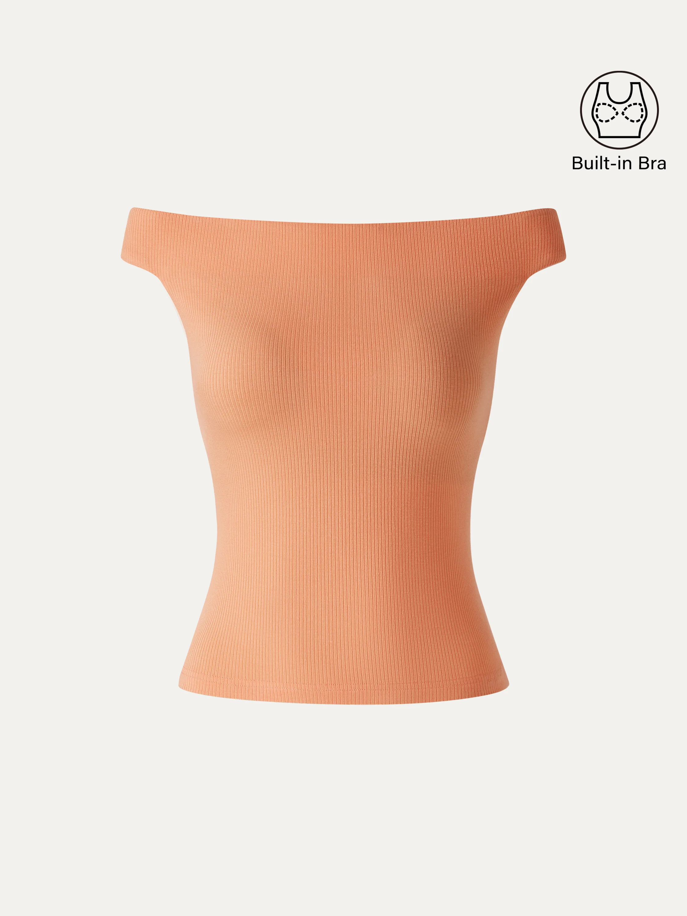 CoolTouch Off-the-Shoulder Contour Bra Top - Image 7