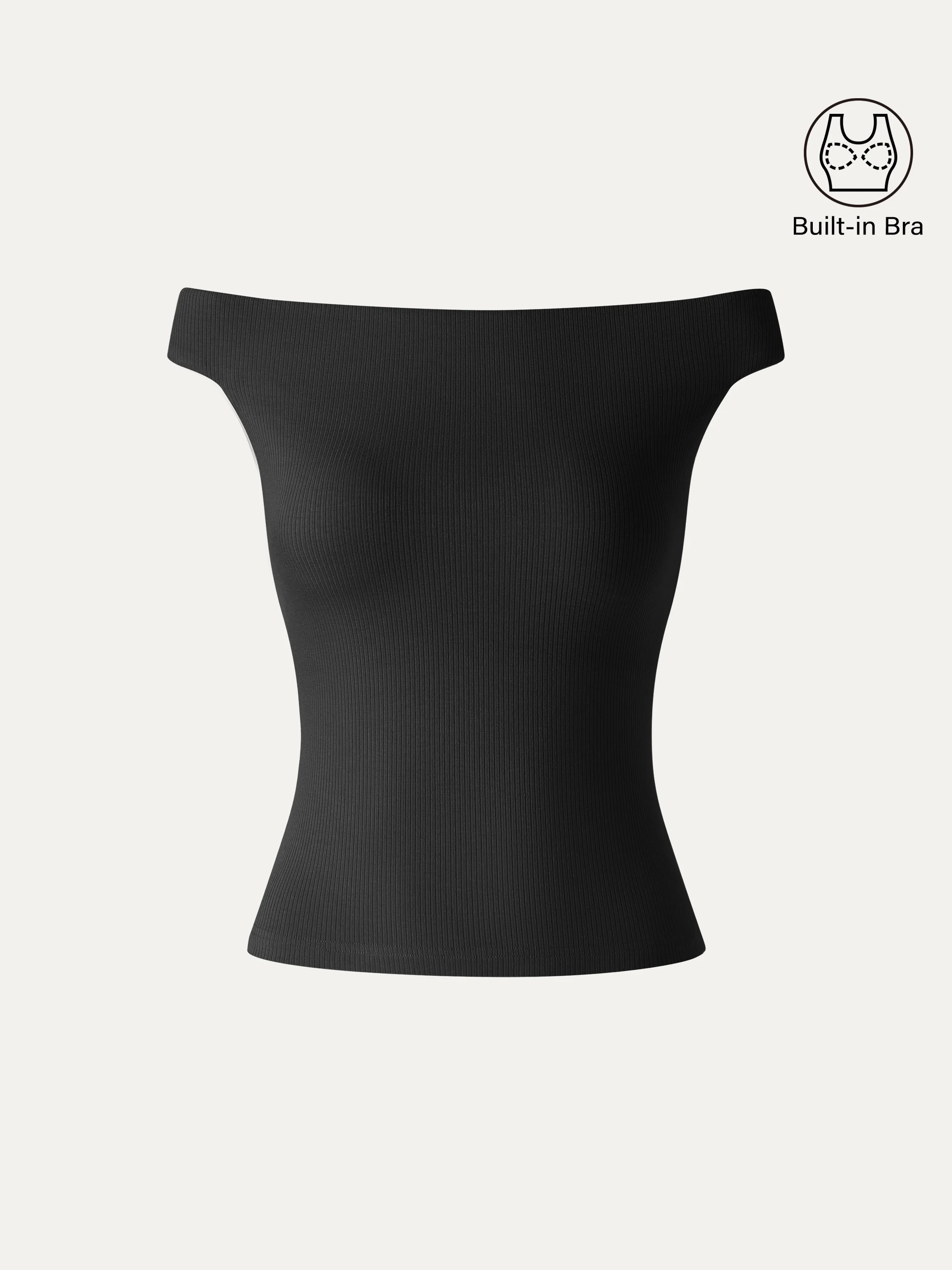 CoolTouch Off-the-Shoulder Contour Bra Top - Image 8