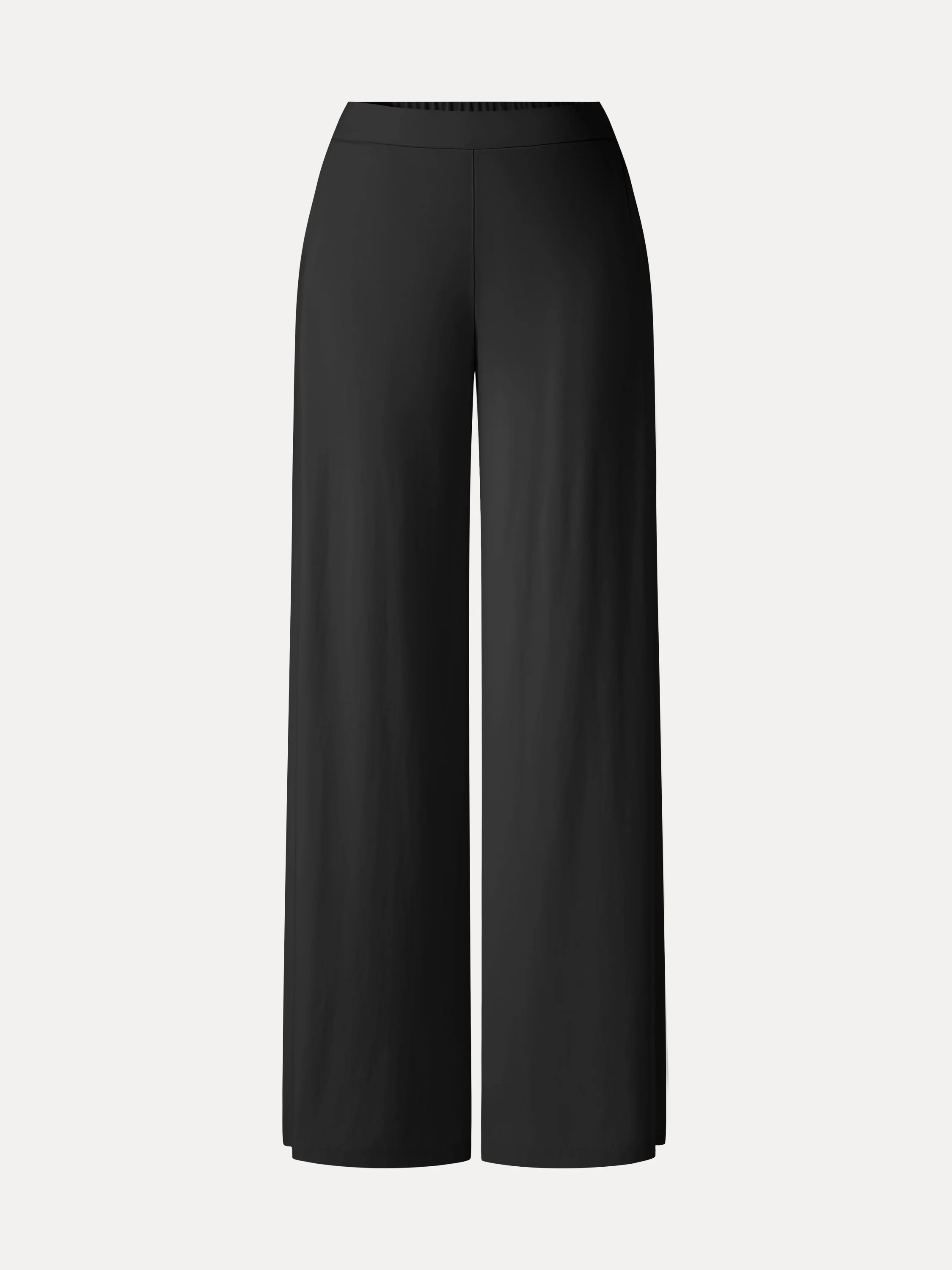 CoolTouch Ponte Mid Rise Wide Leg Pants with Pockets - Image 13
