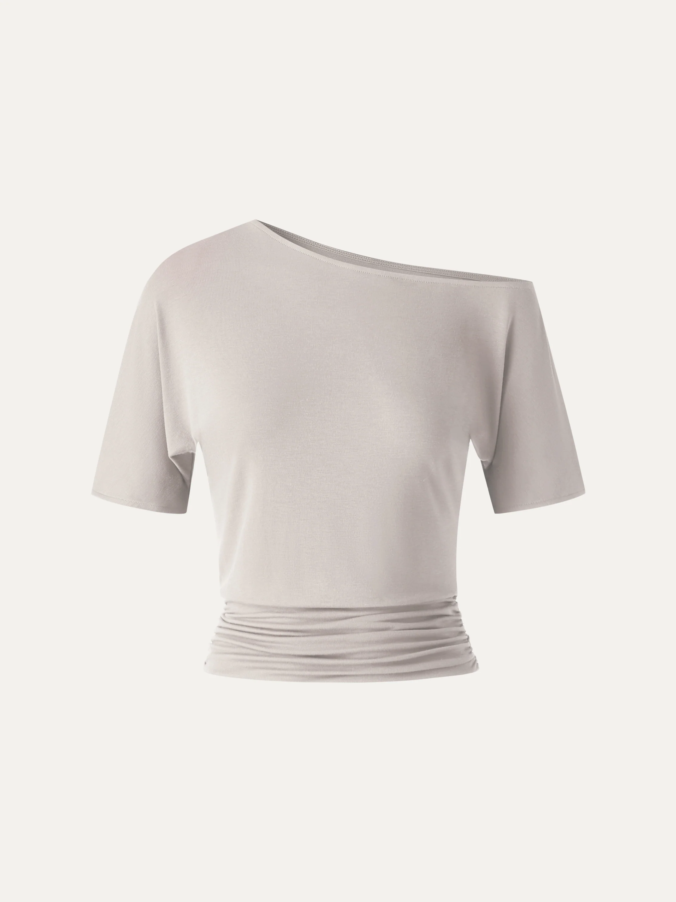 CoolTouch Relaxed Short Sleeve Ruched Top - Image 7