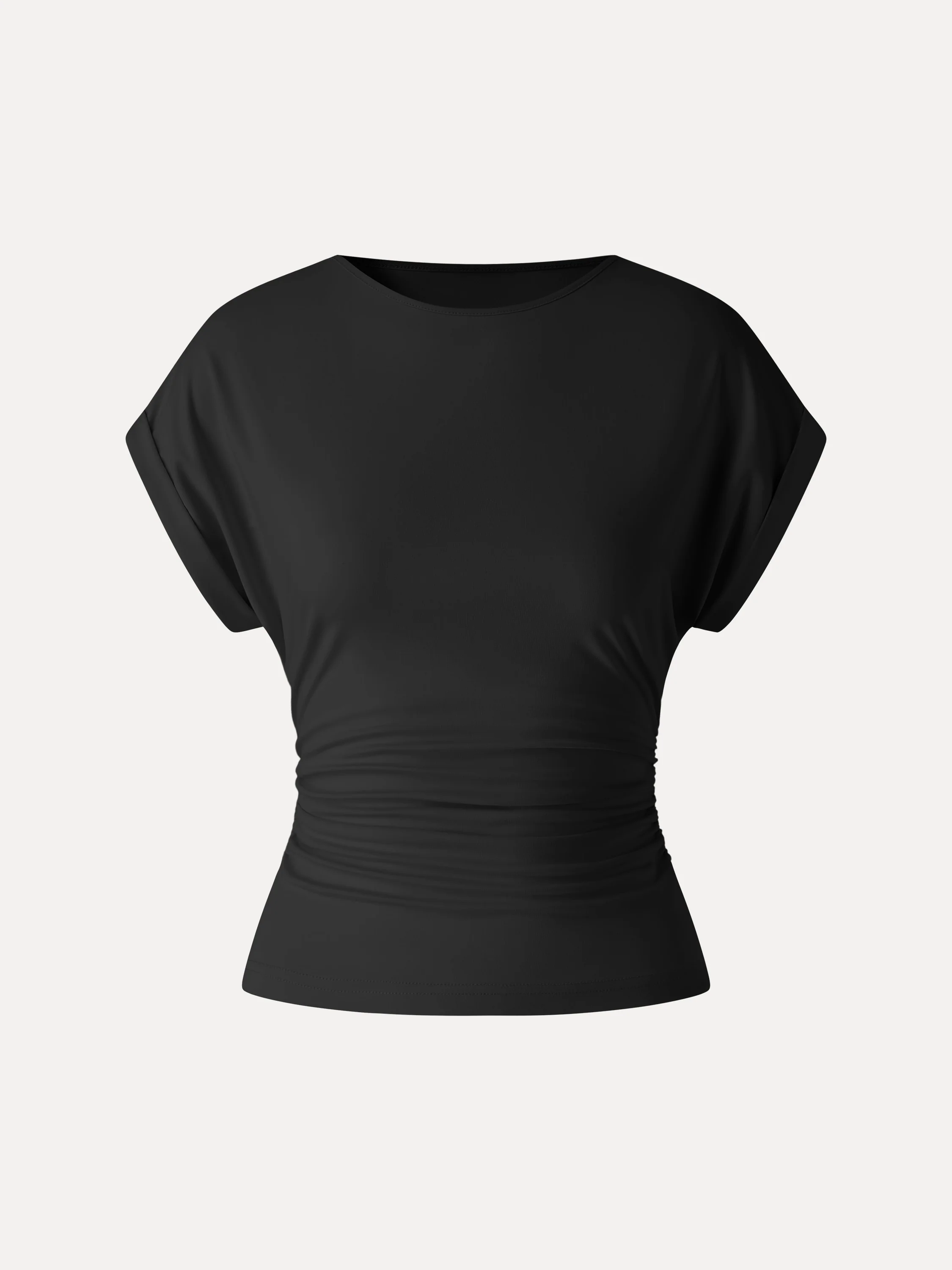 CoolTouch Round Neck Ruched Tee - Image 13