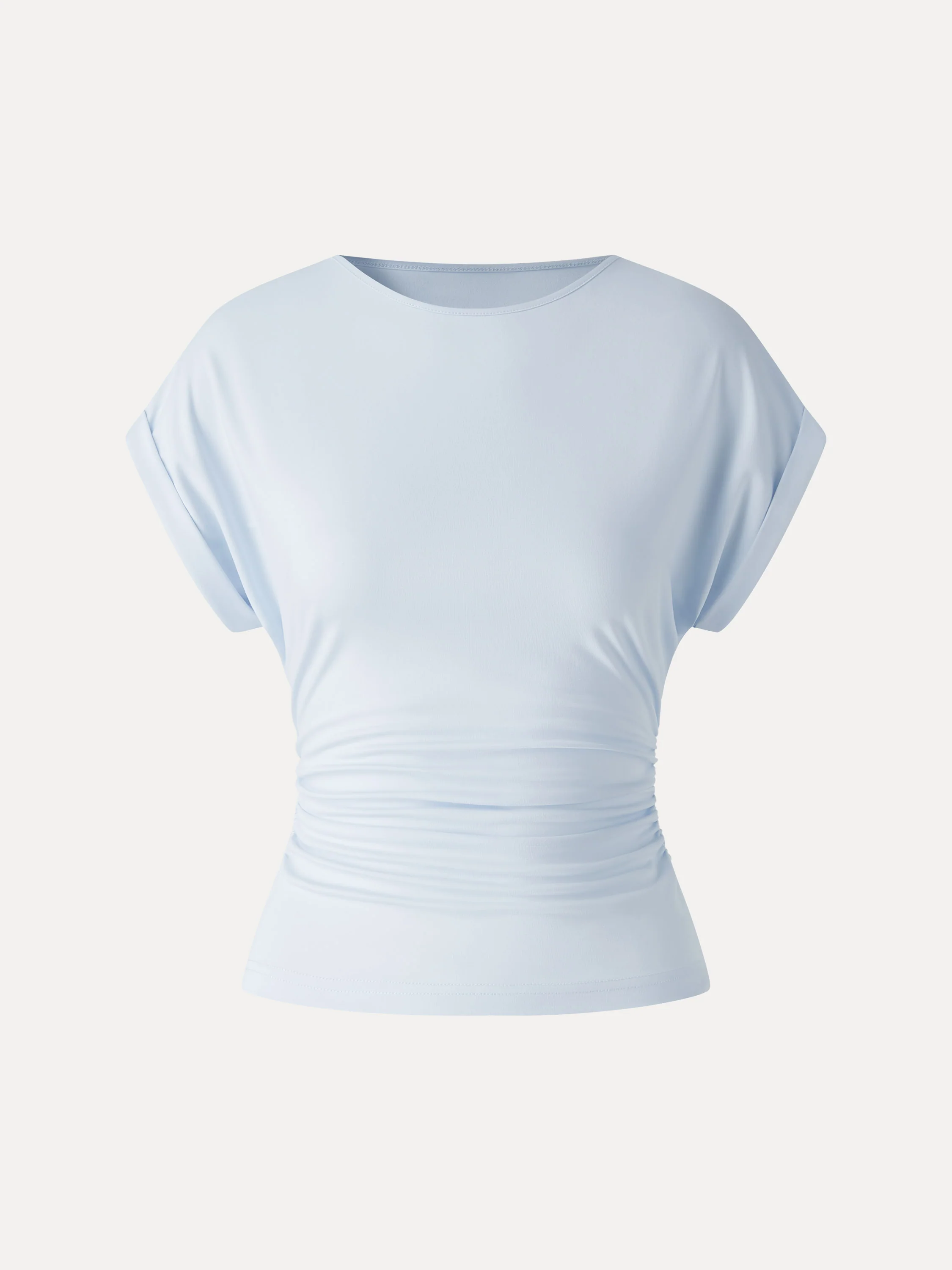 CoolTouch Round Neck Ruched Tee - Image 6