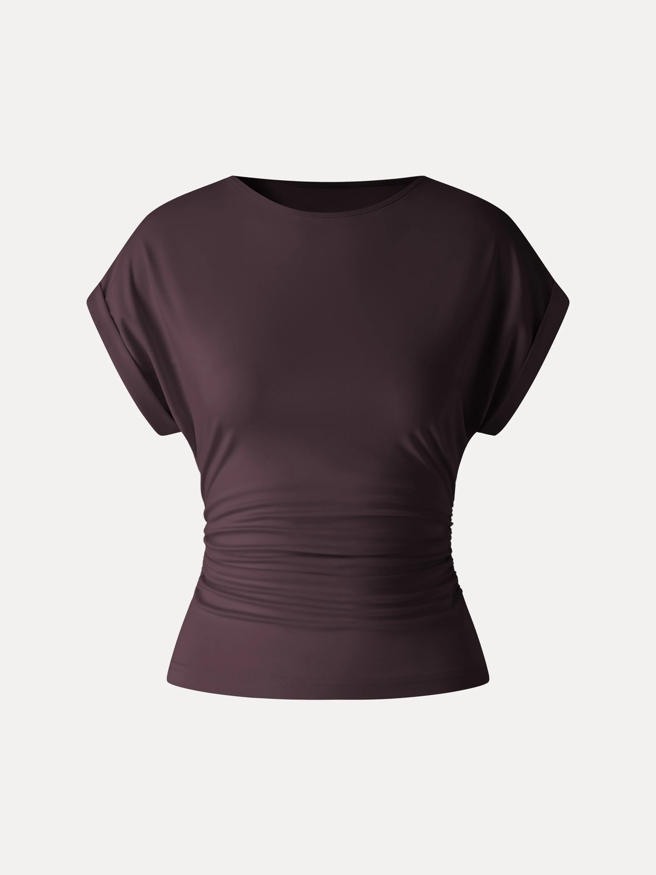 CoolTouch Round Neck Ruched Tee - Image 8