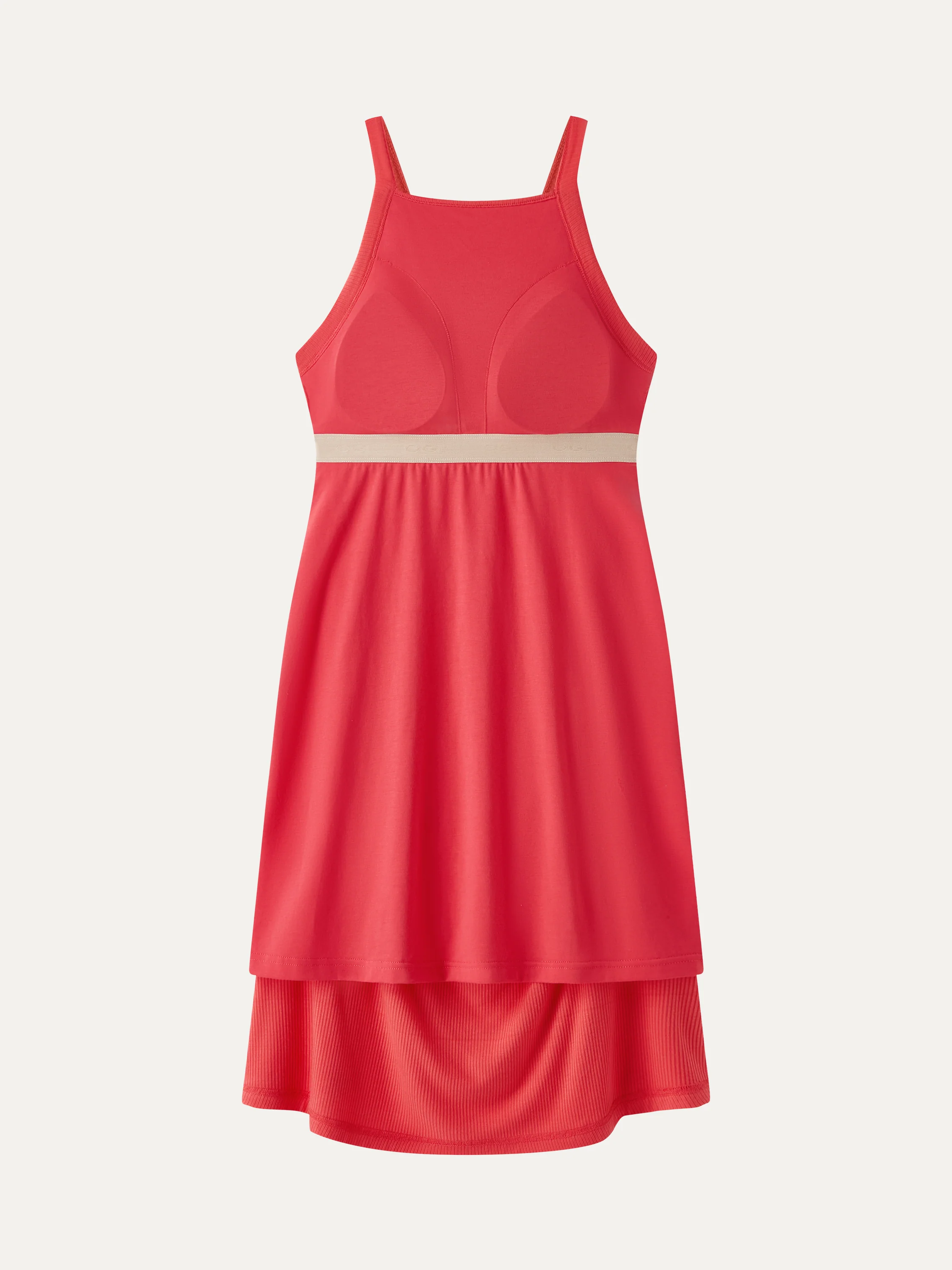 CoolTouch Square Neck Ruched Mini Bra Dress - Image 6