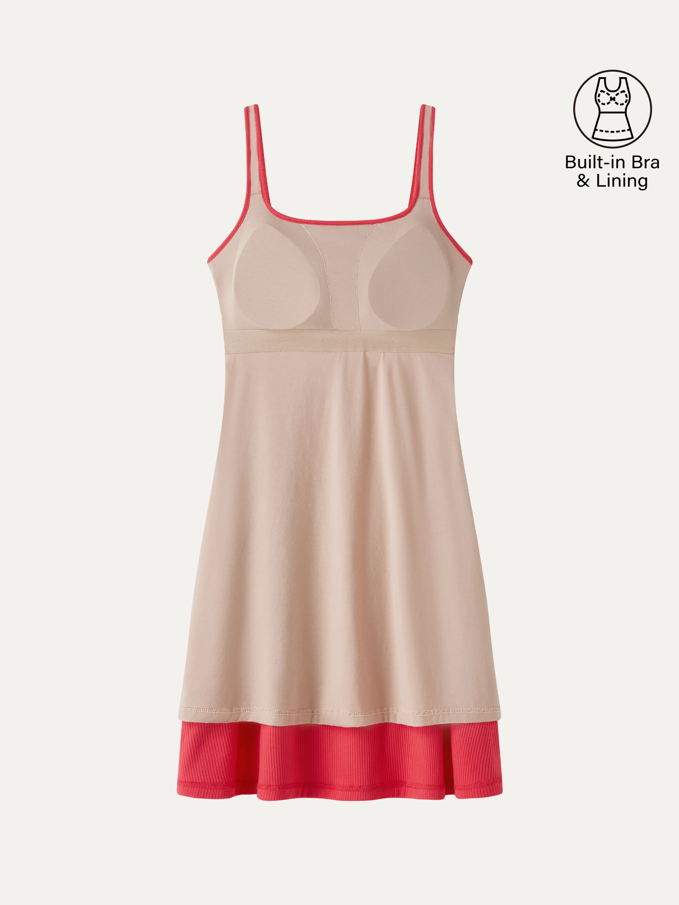 CoolTouch Square Neck Sleeveless Bra Dress - Image 6