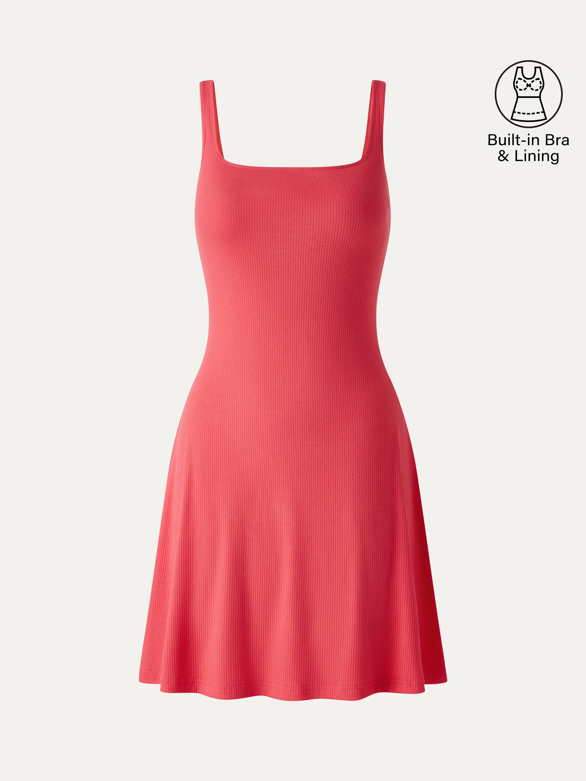 CoolTouch Square Neck Sleeveless Bra Dress - Image 7