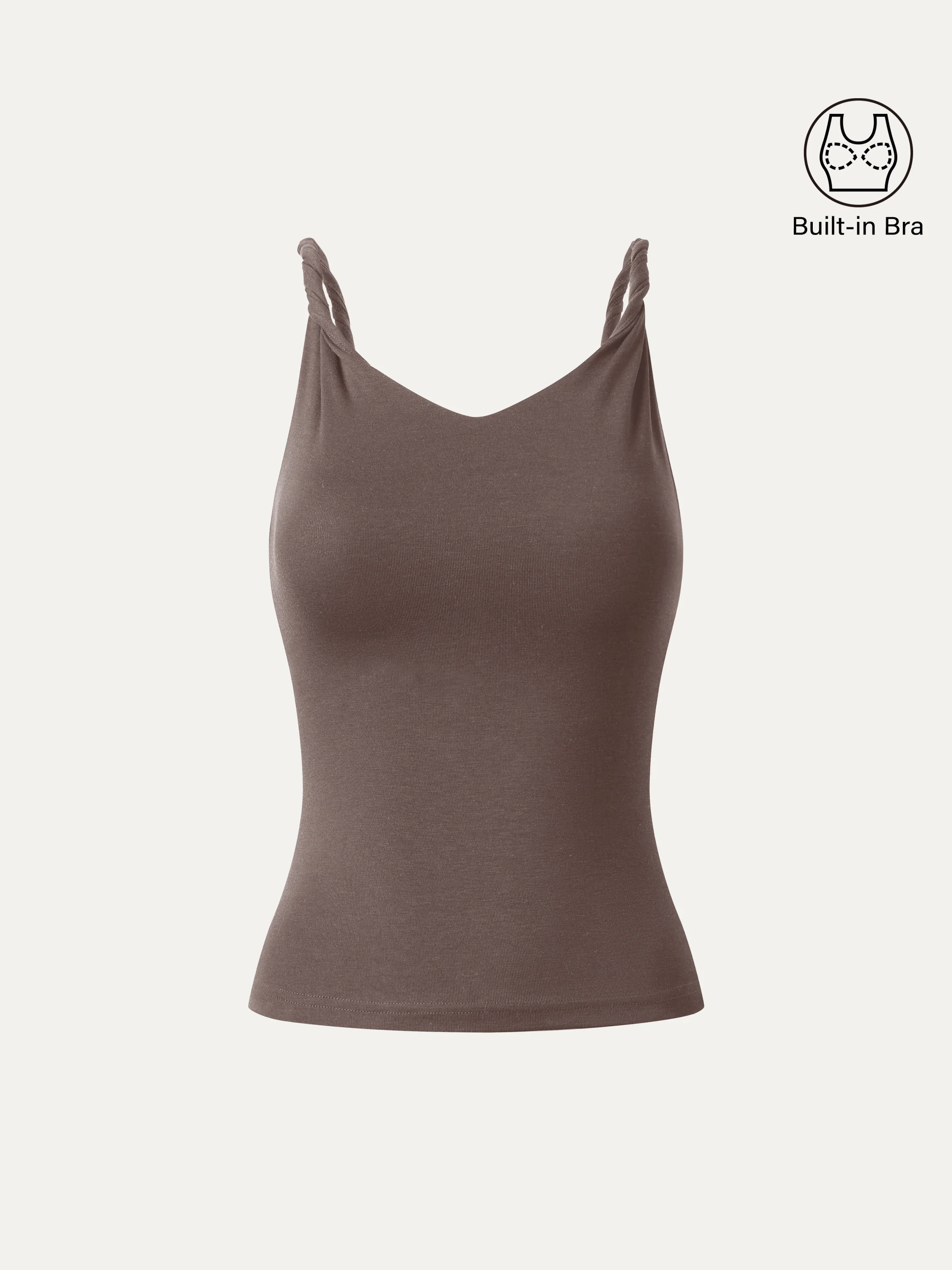 CoolTouch Twisted Strap V-Neck Bra Tank - Image 10