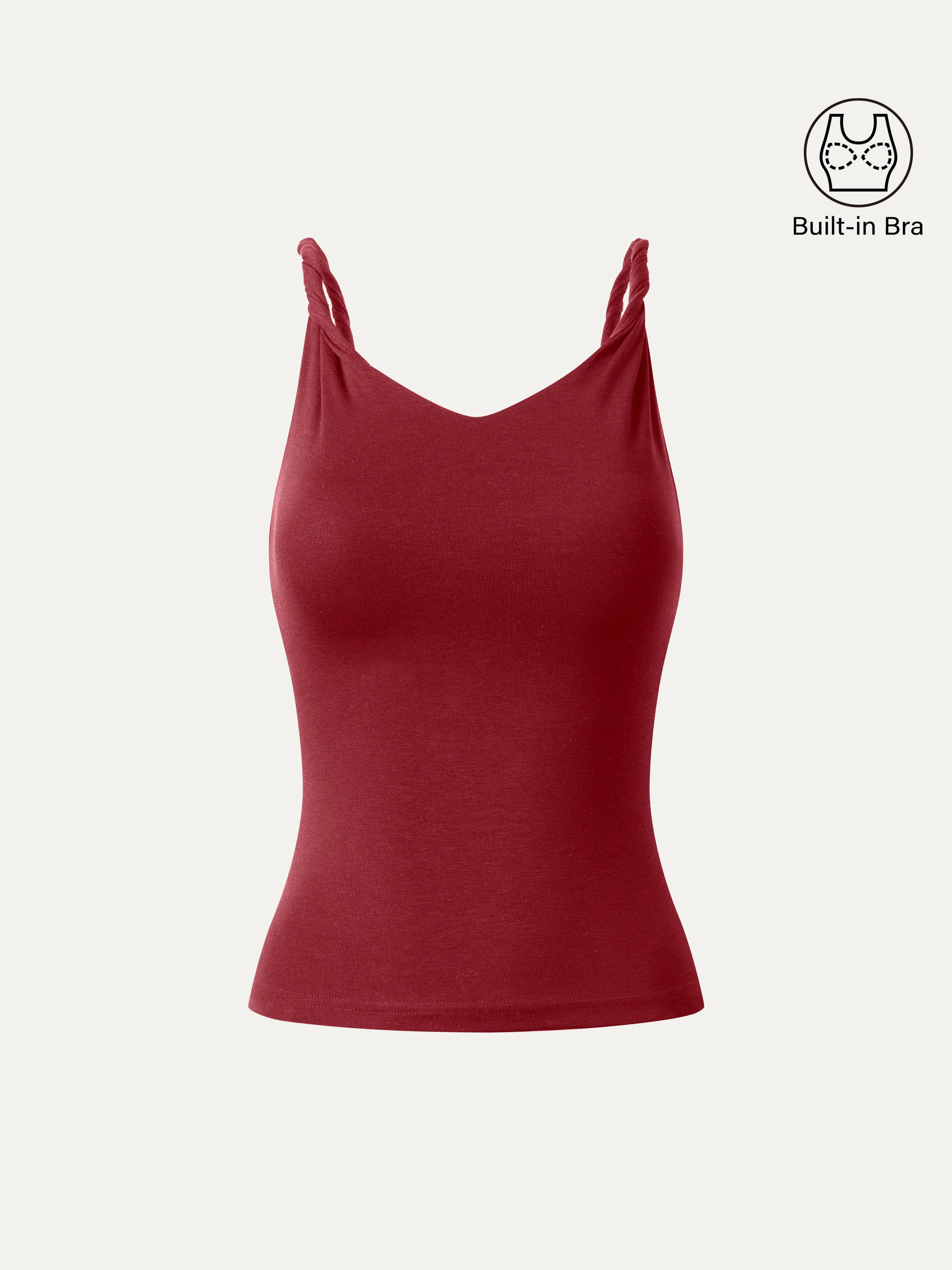 CoolTouch Twisted Strap V-Neck Bra Tank - Image 11
