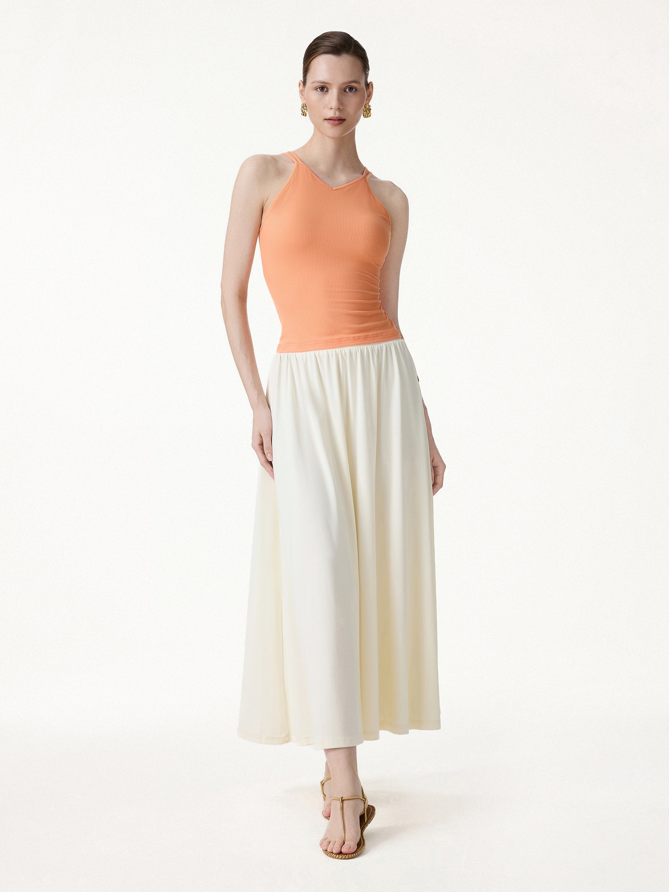 CoolTouch V-Neck Spaghetti Bra Tank - Image 3