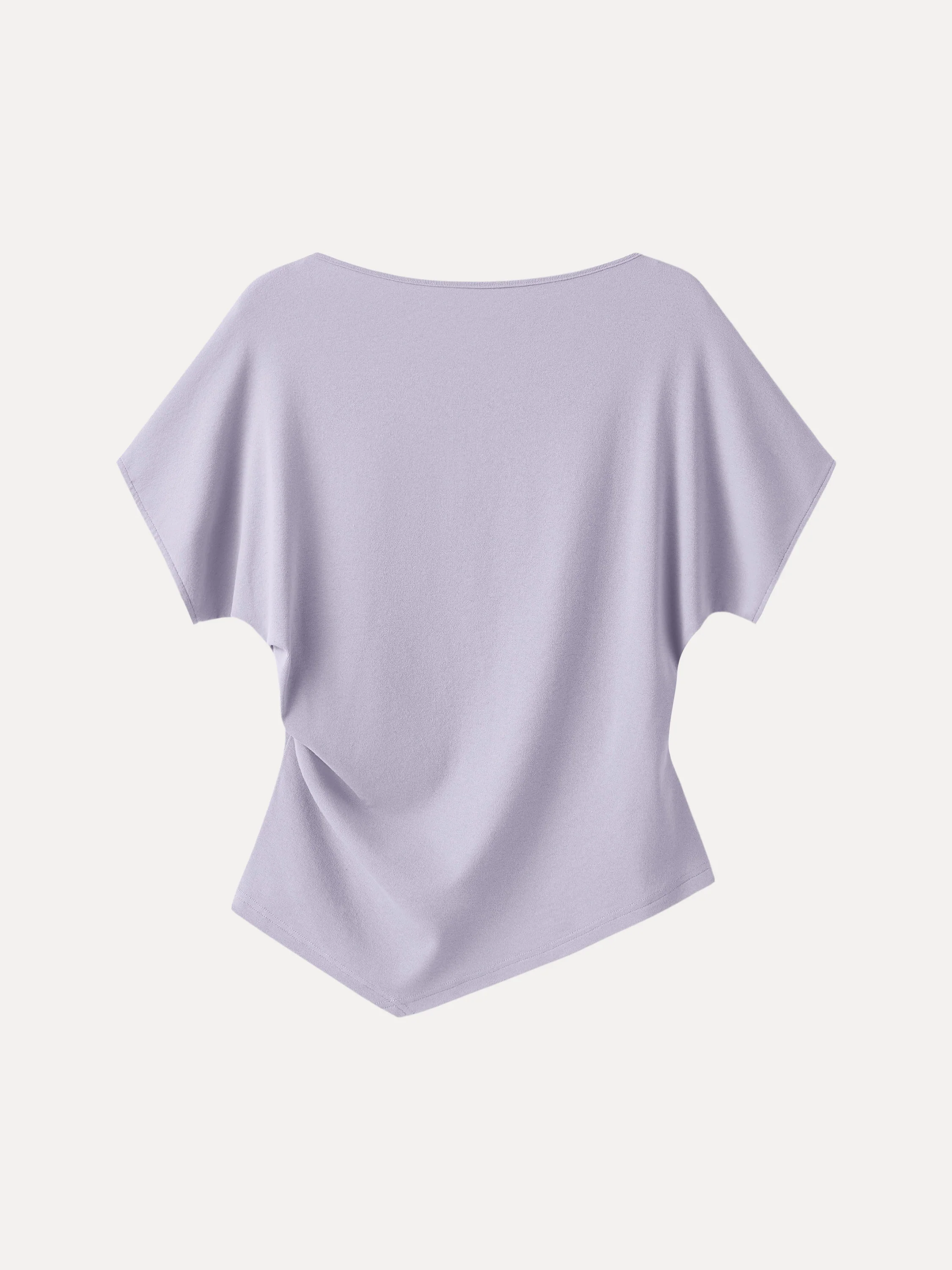 Cotton Lyocell Boatneck Angled Summer Tee - Image 13
