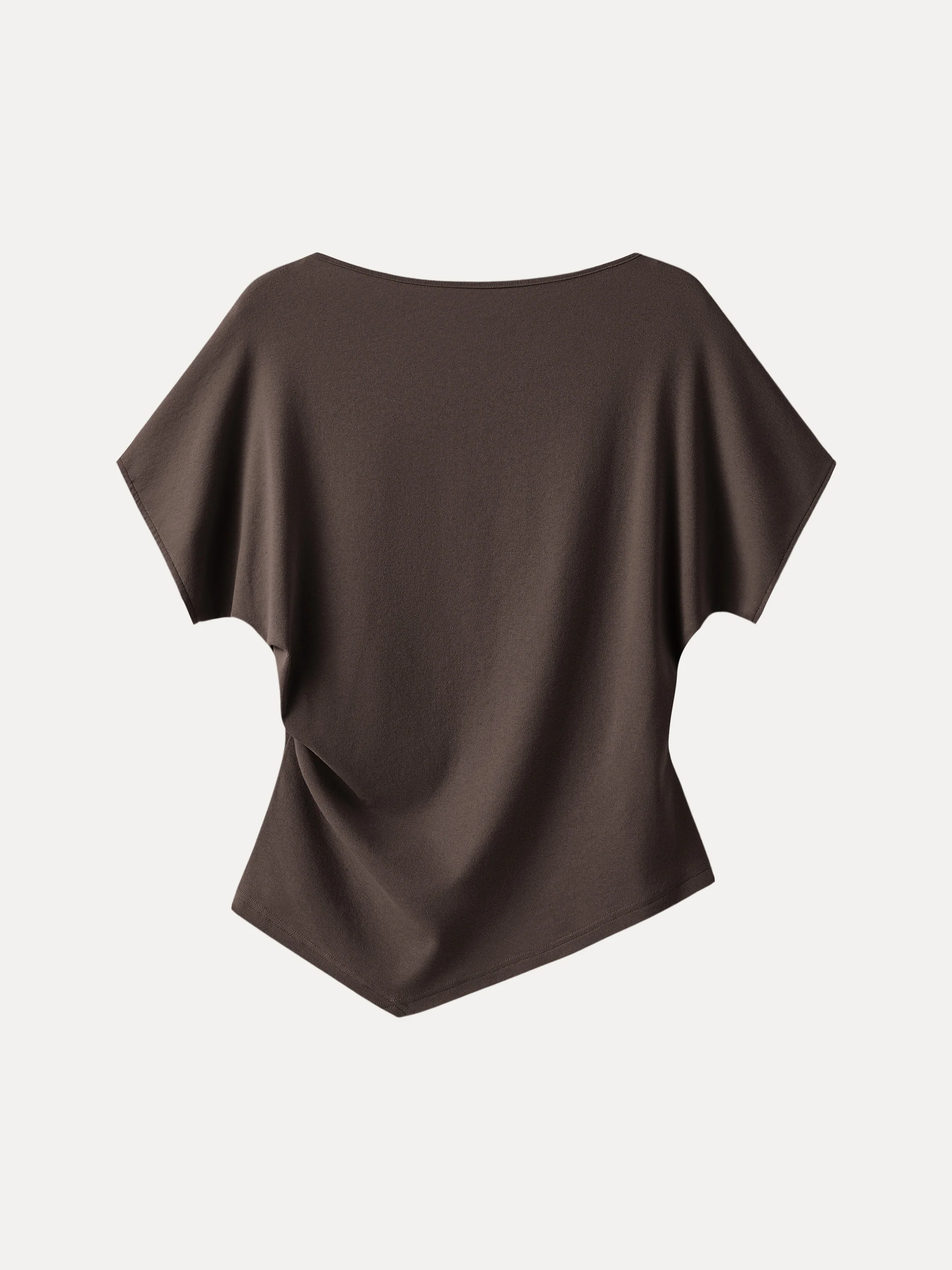 Cotton Lyocell Boatneck Angled Summer Tee - Image 15