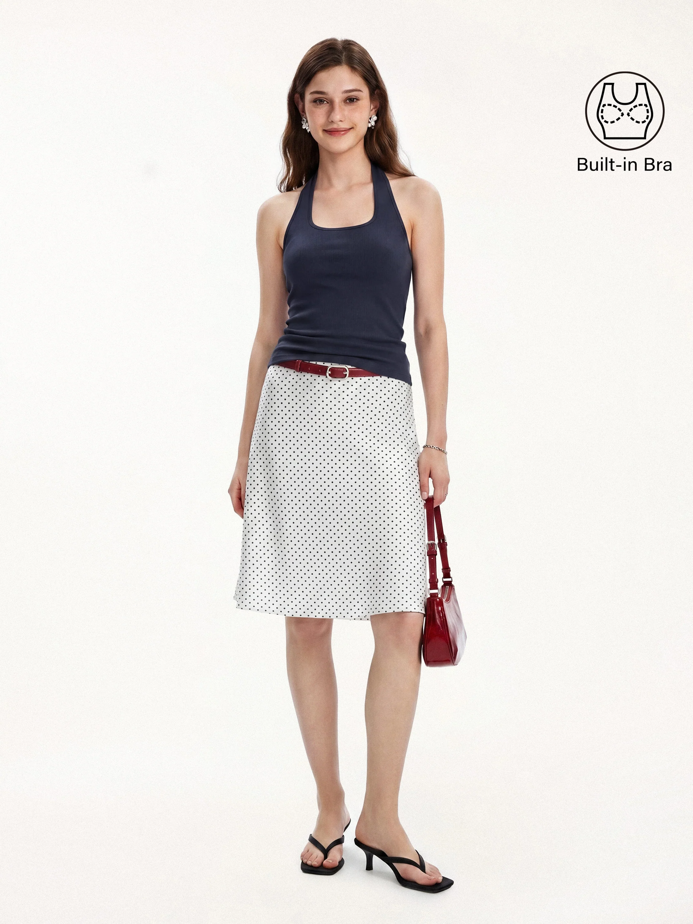 Cotton Square Halter Neck Bra Tank - Image 8