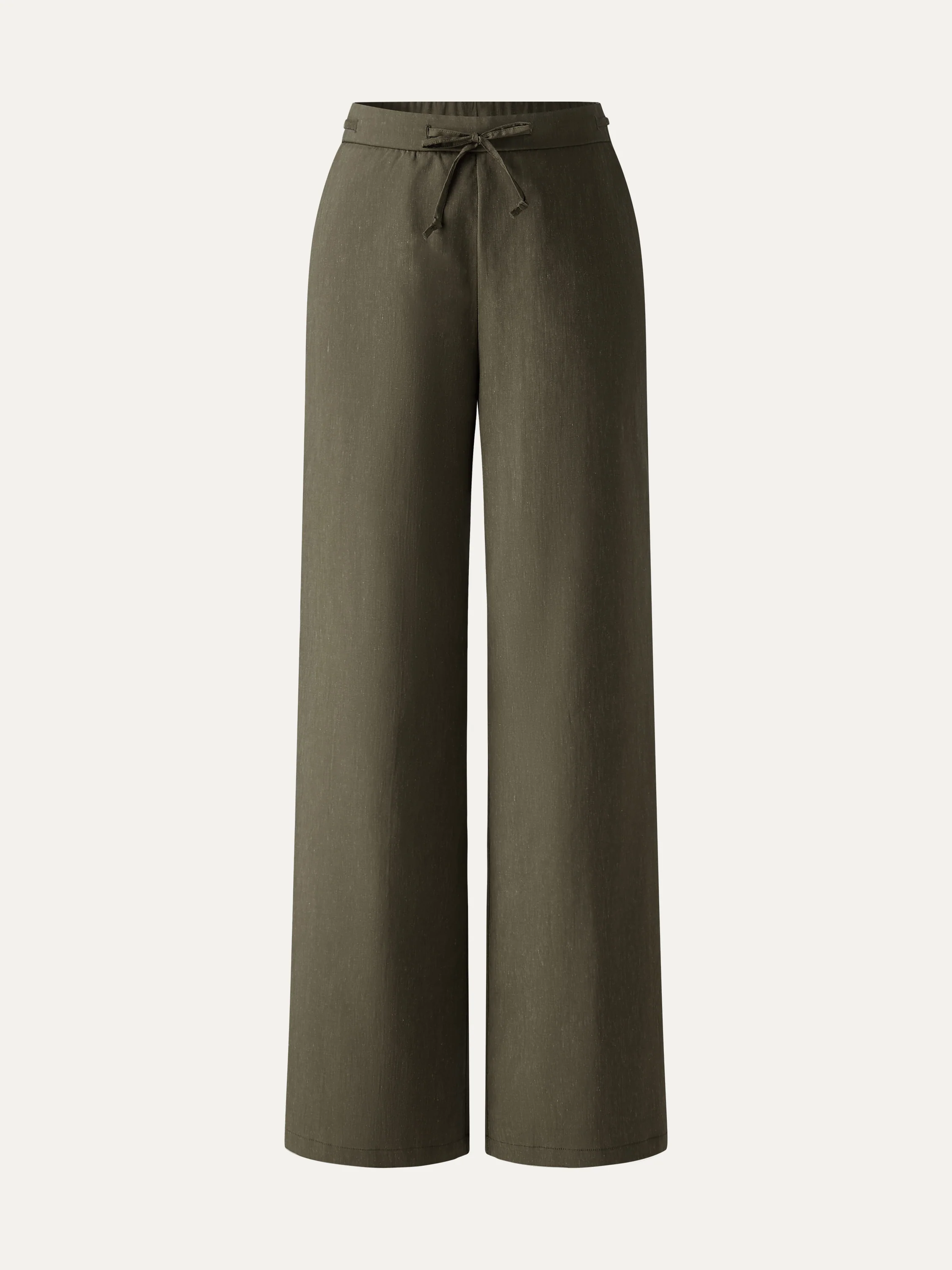 Drawstring Wide Leg Pant with Pockets - Image 9