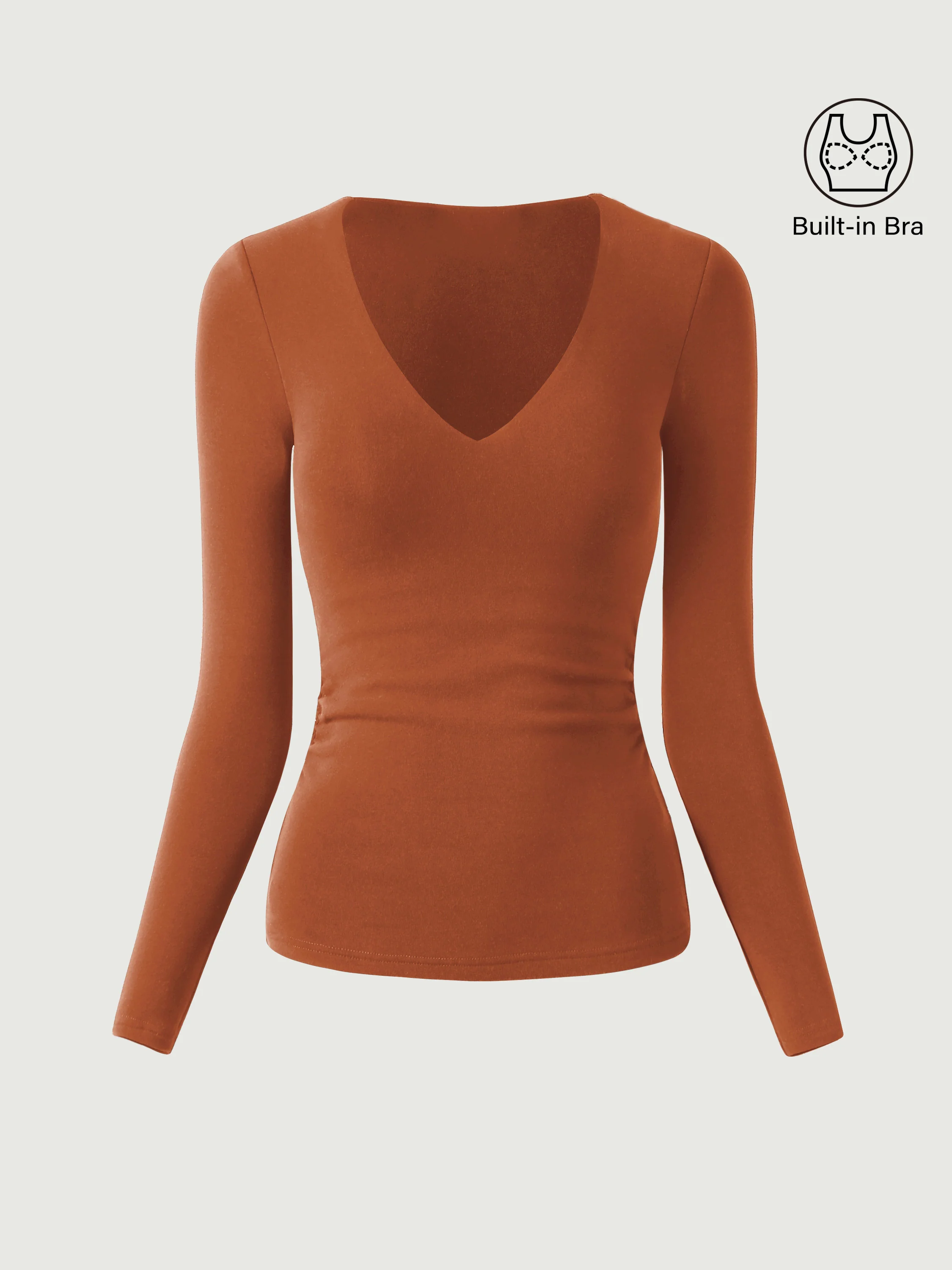 V-Neck Ruched Sides Bra Top - Image 12