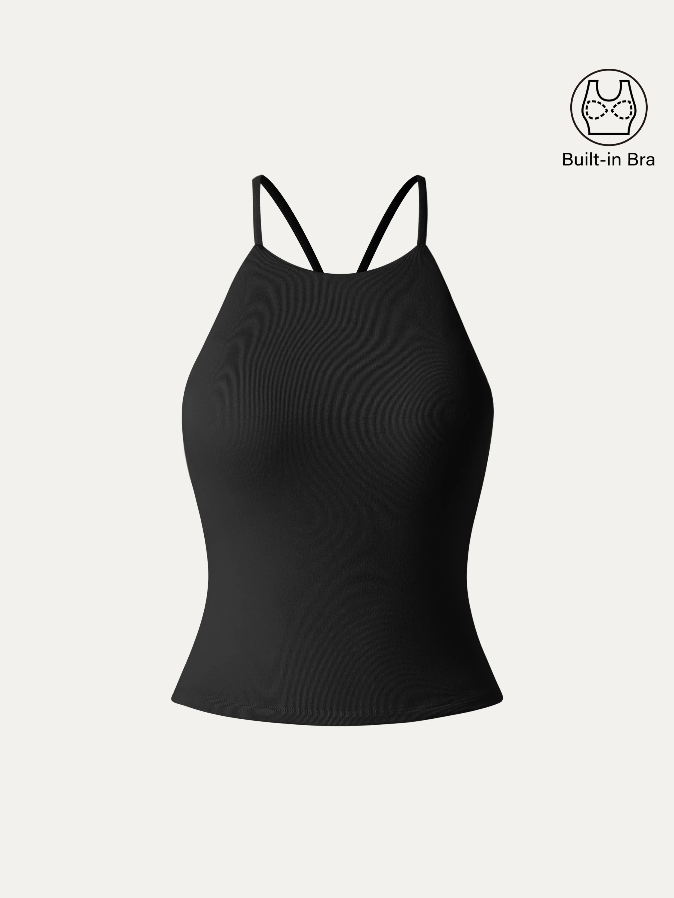 Tie Back Bandless Crop Bra Tank Top - Image 9