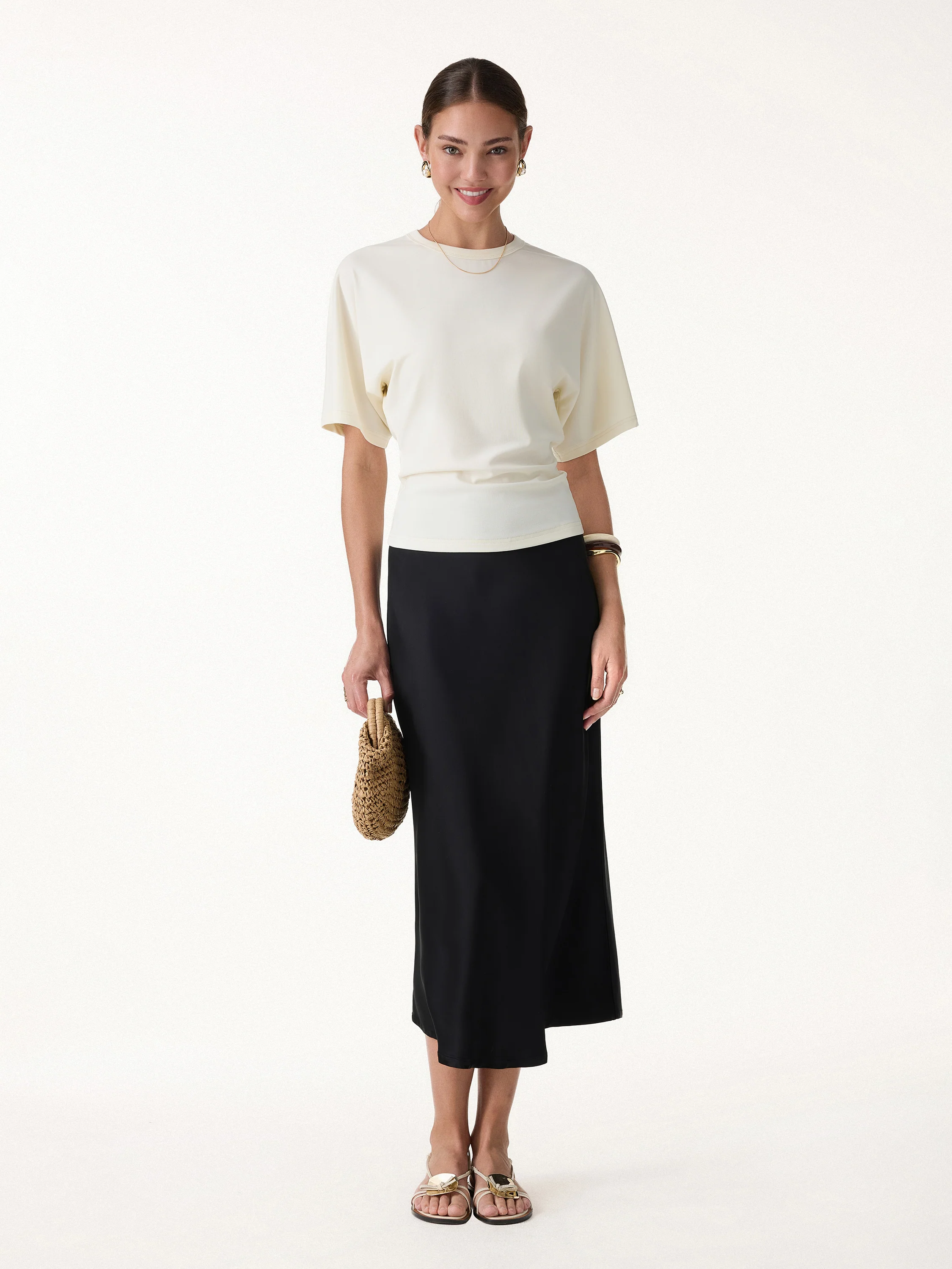 Elevated Cotton-Blend Essential Tee - Image 2