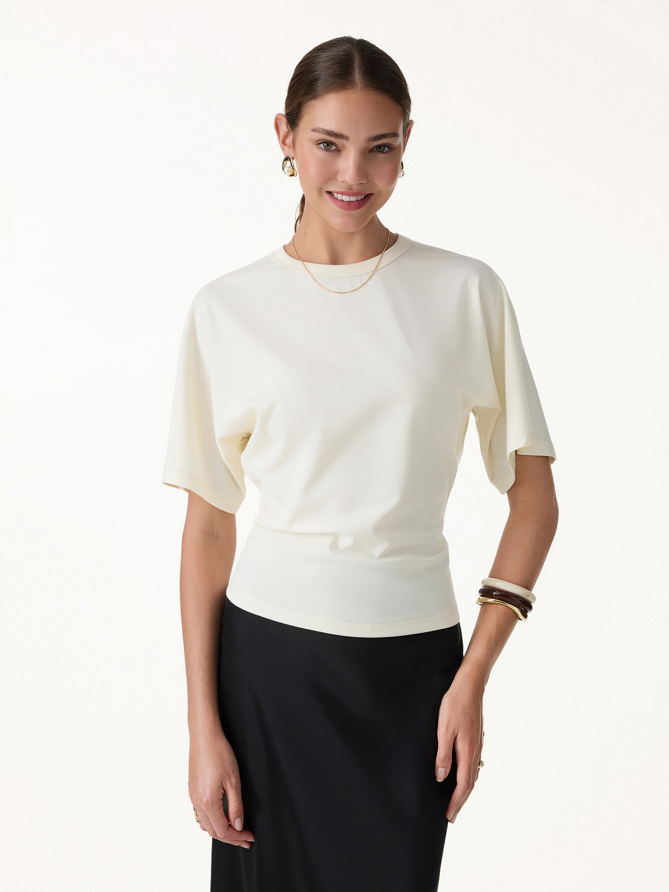 Elevated Cotton-Blend Essential Tee - Image 3
