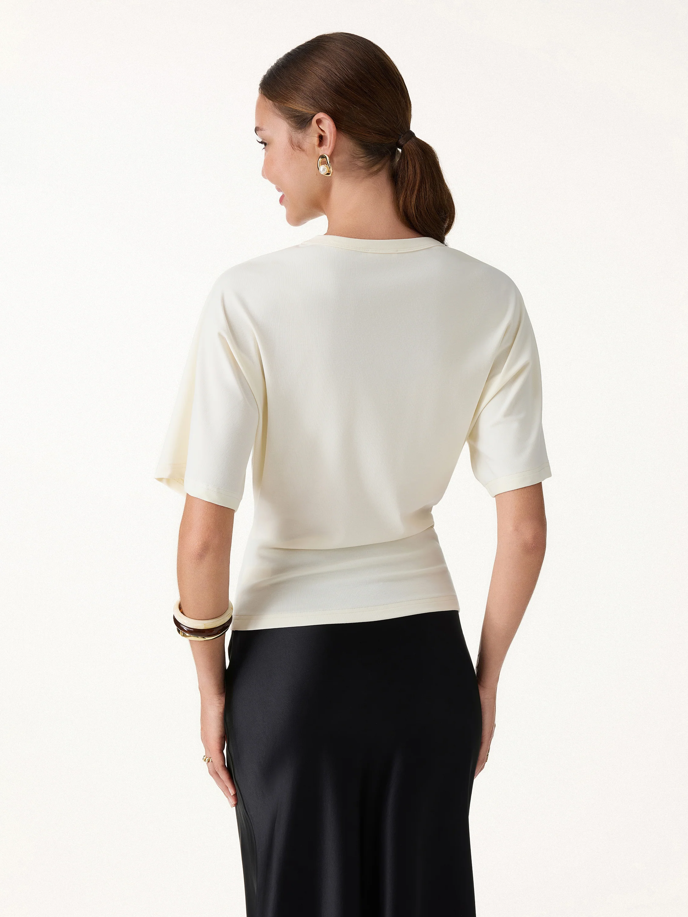 Elevated Cotton-Blend Essential Tee - Image 5